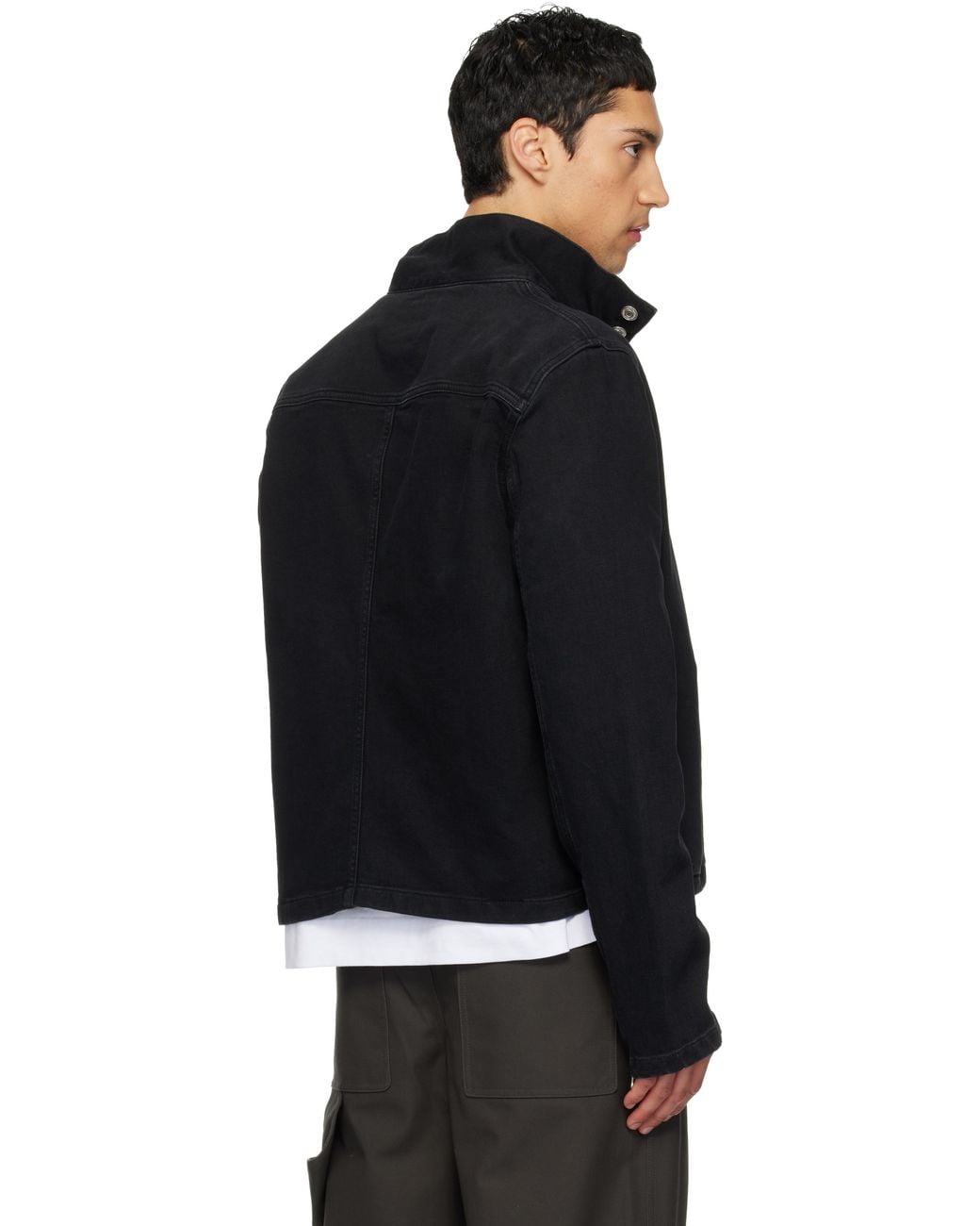 Courreges Black City Shadow Denim Jacket for men