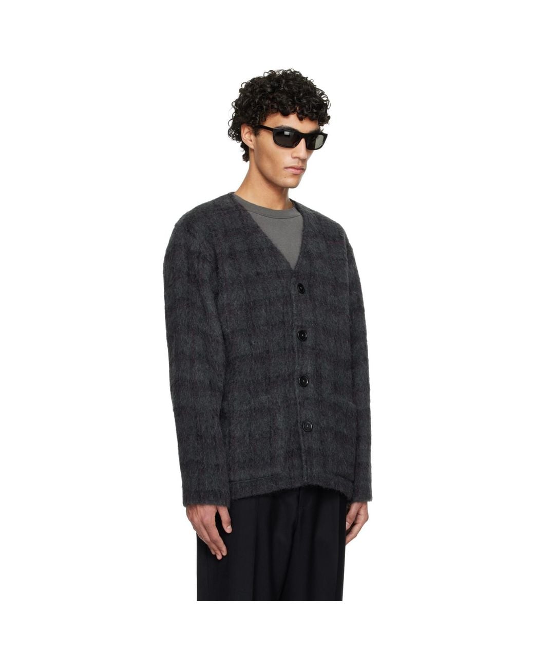 Our Legacy Black Wool Cardigan for men