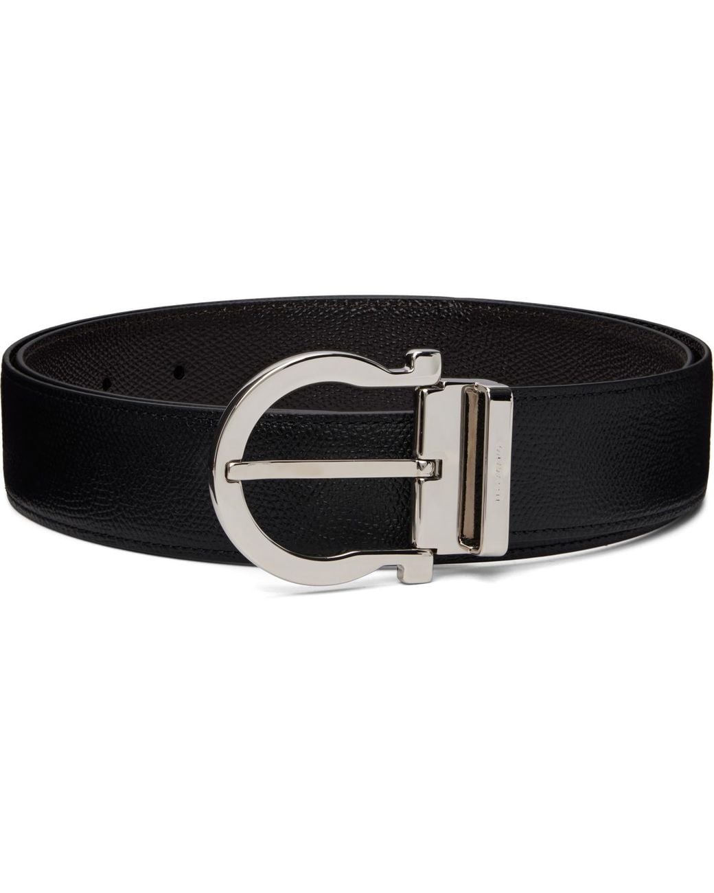Ferragamo Black Adjustable & Reversible Belt for men