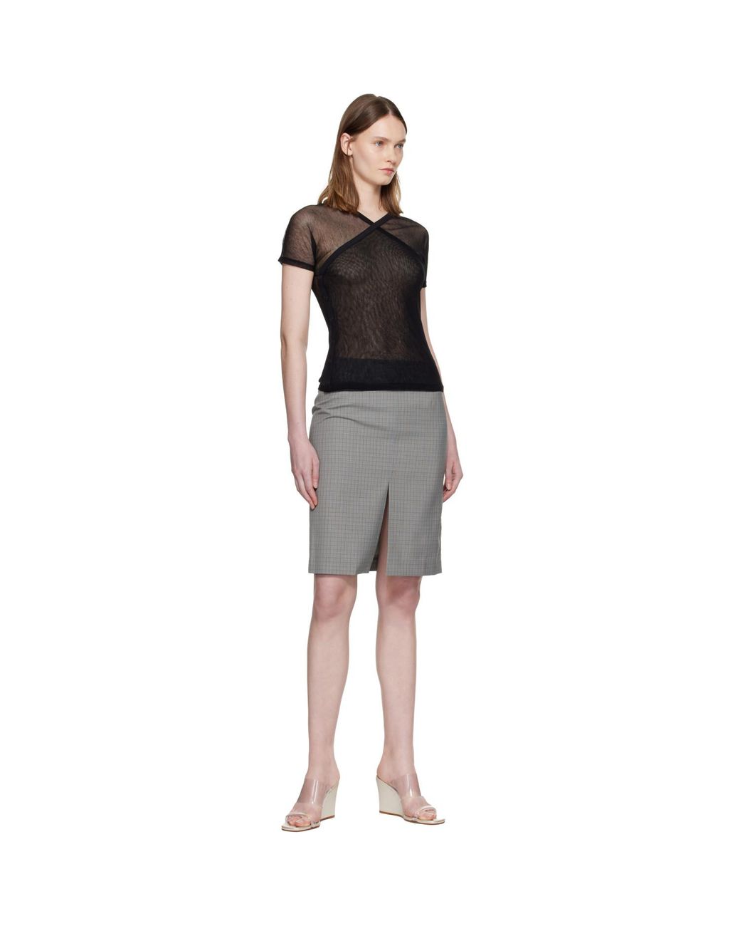 Paloma Wool Black Olimpia Mesh T-Shirt
