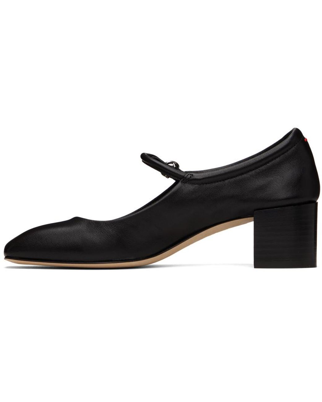 Aeyde Black Aline Mary-Jane Heels