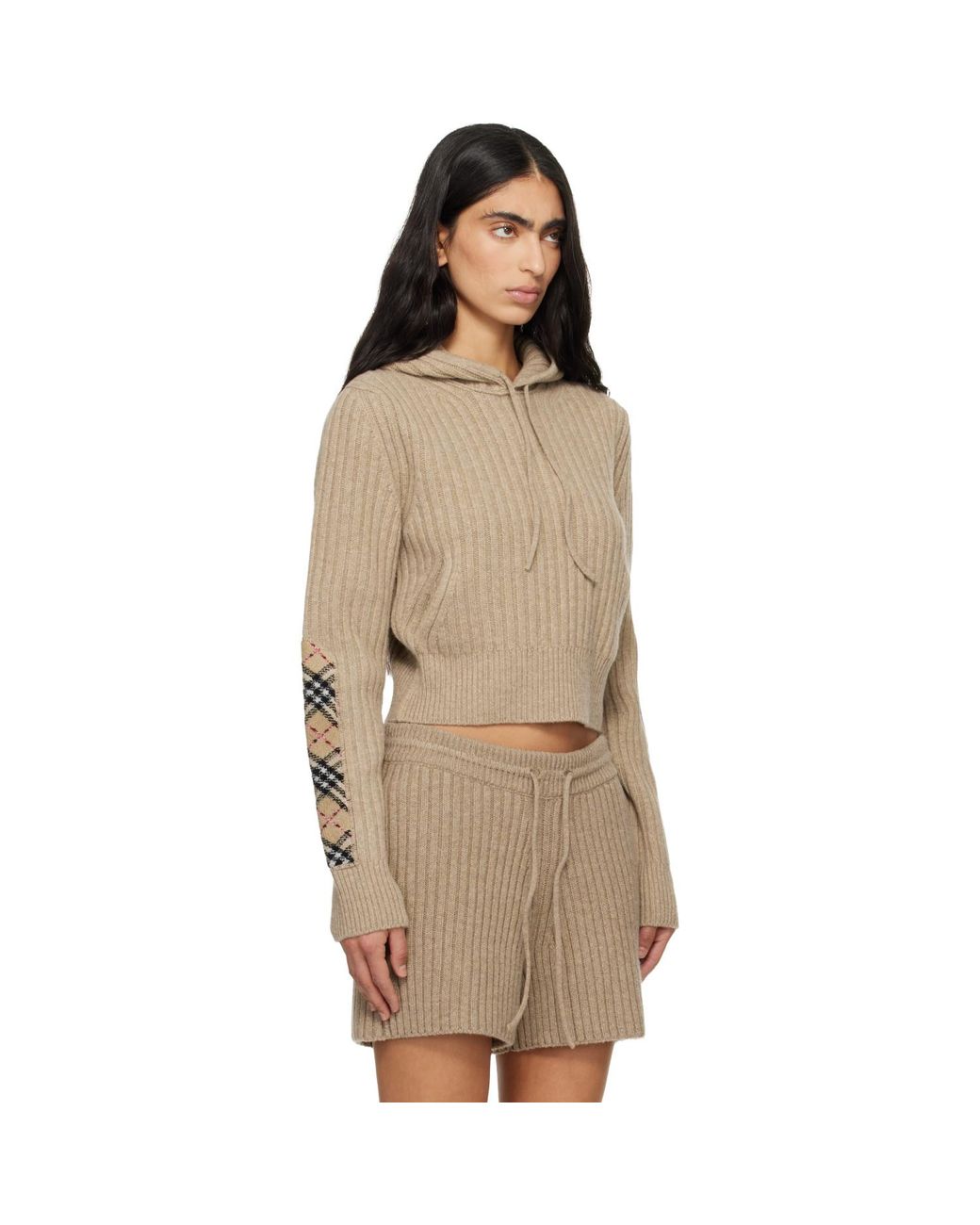Burberry Natural Wool Hoodie