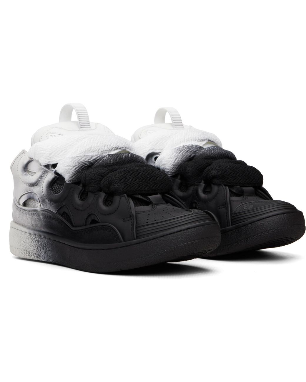 Lanvin Black Curb Spray Sneakers