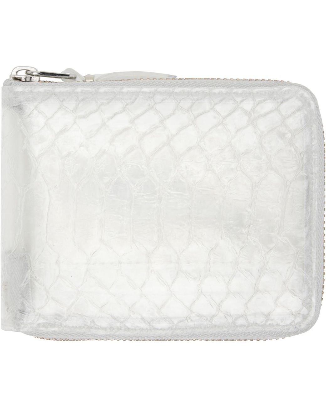 Comme des Garçons White Transparent Snake Wallet for men