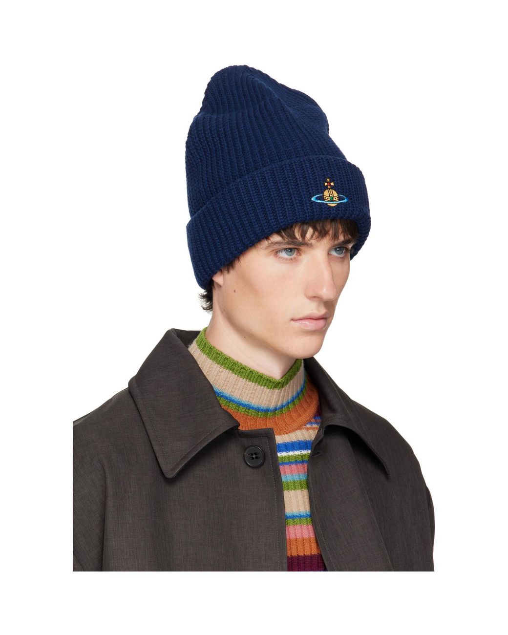 Vivienne Westwood Blue Sporty Beanie for men