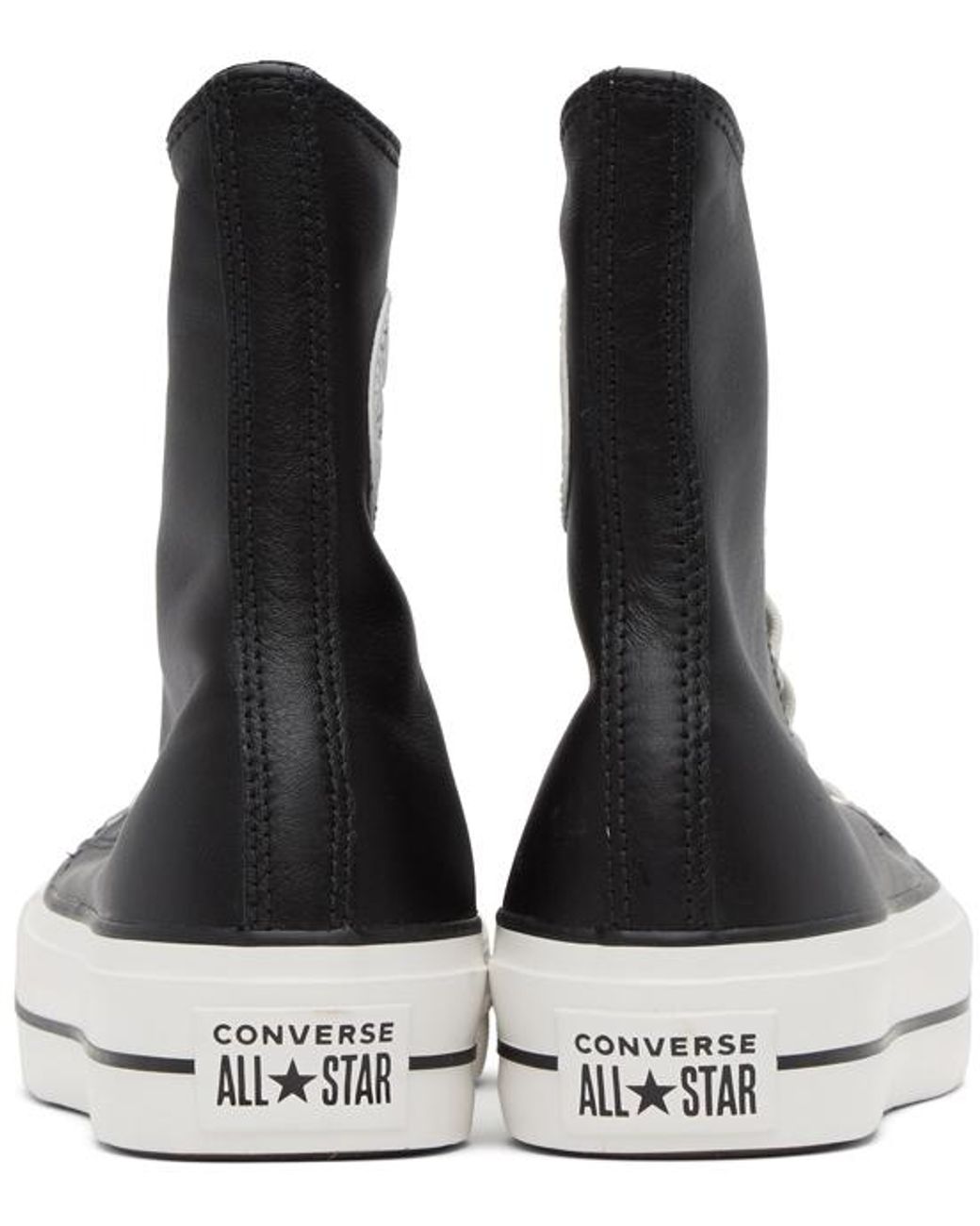 extra high platform converse black