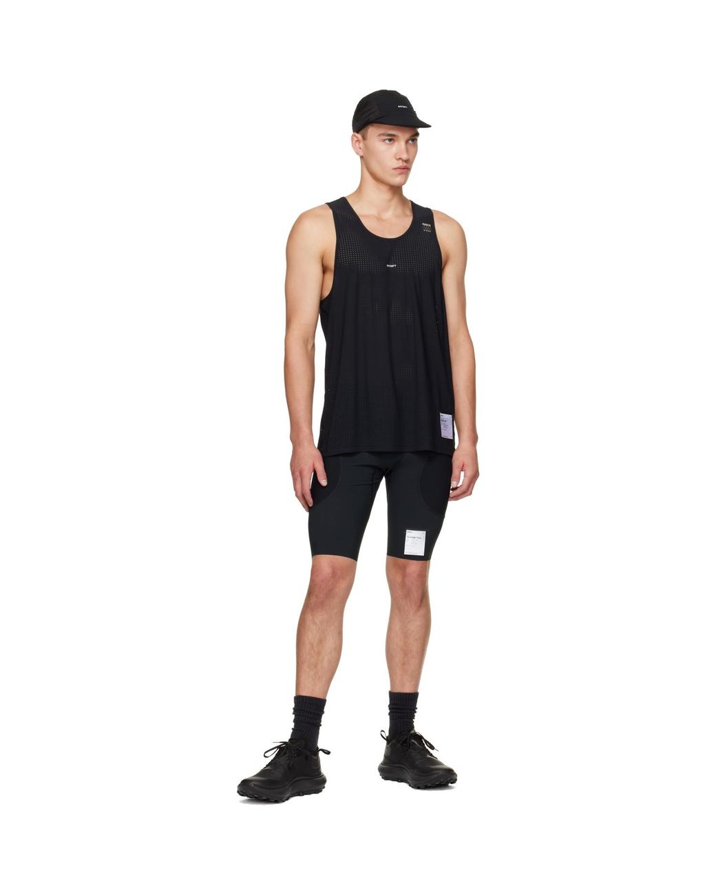 Satisfy Black Techsilk Evo 9 Running Shorts for men
