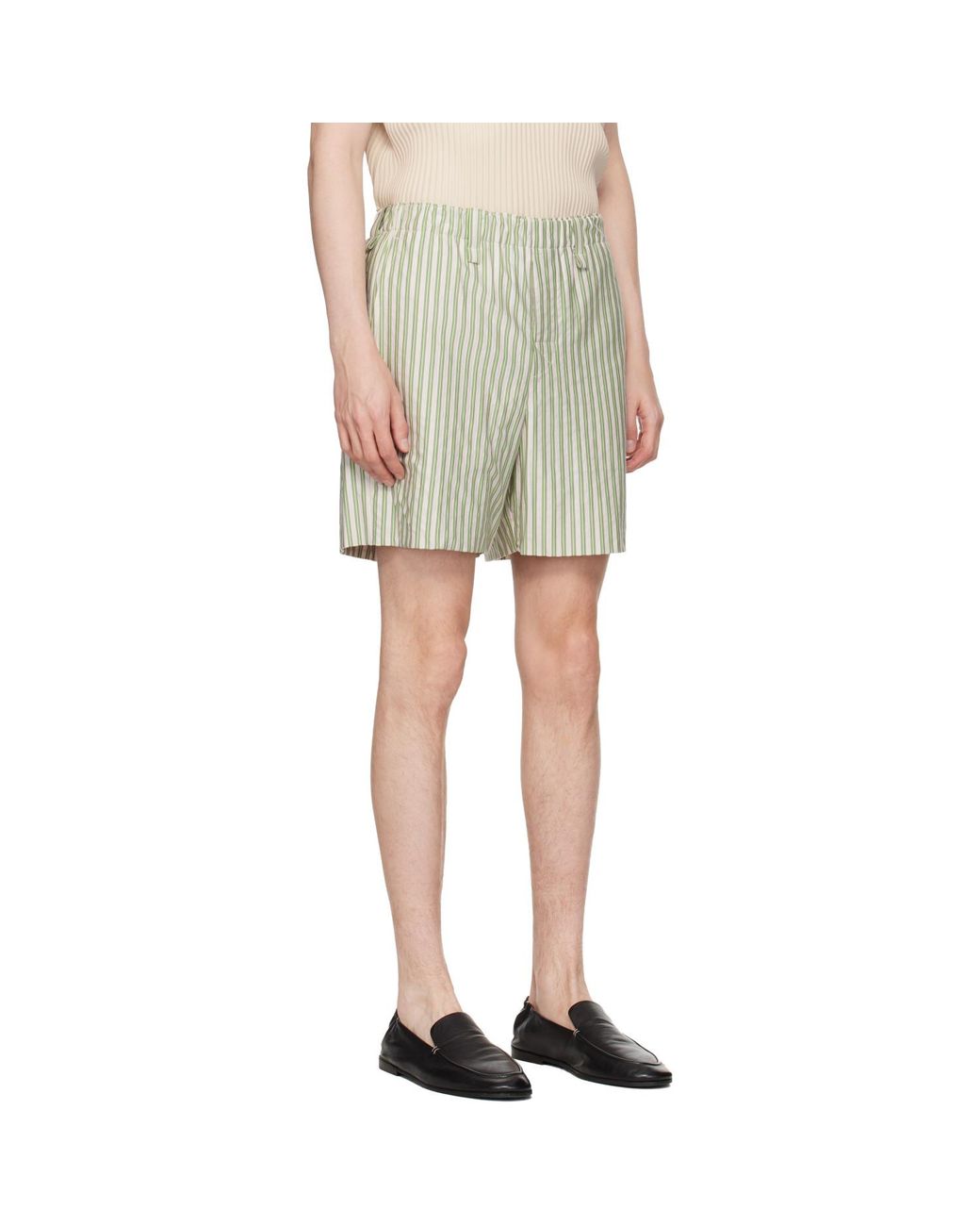 Homme Plissé Issey Miyake Multicolor Stripe Jersey Shorts for men