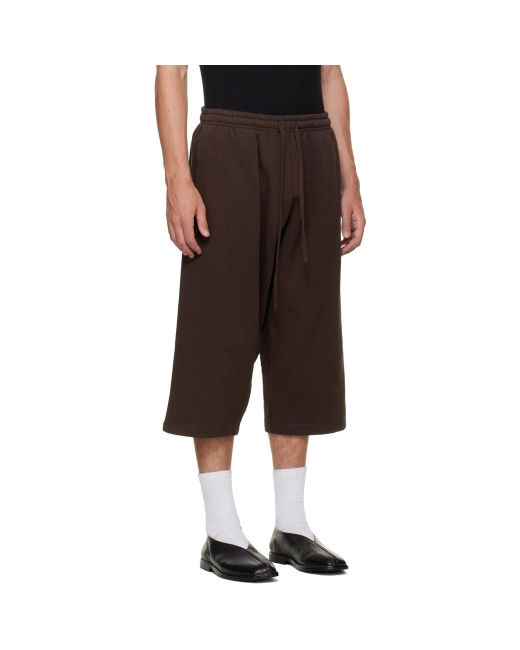 Entire studios Brown Drop Shorts for men