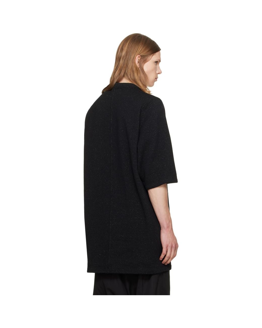 Rick Owens Black Tower Jumbo S/S T-Shirt for men