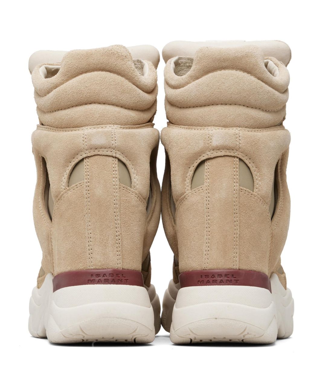 Isabel Marant Natural Balskee High-top Wedge Sneakers