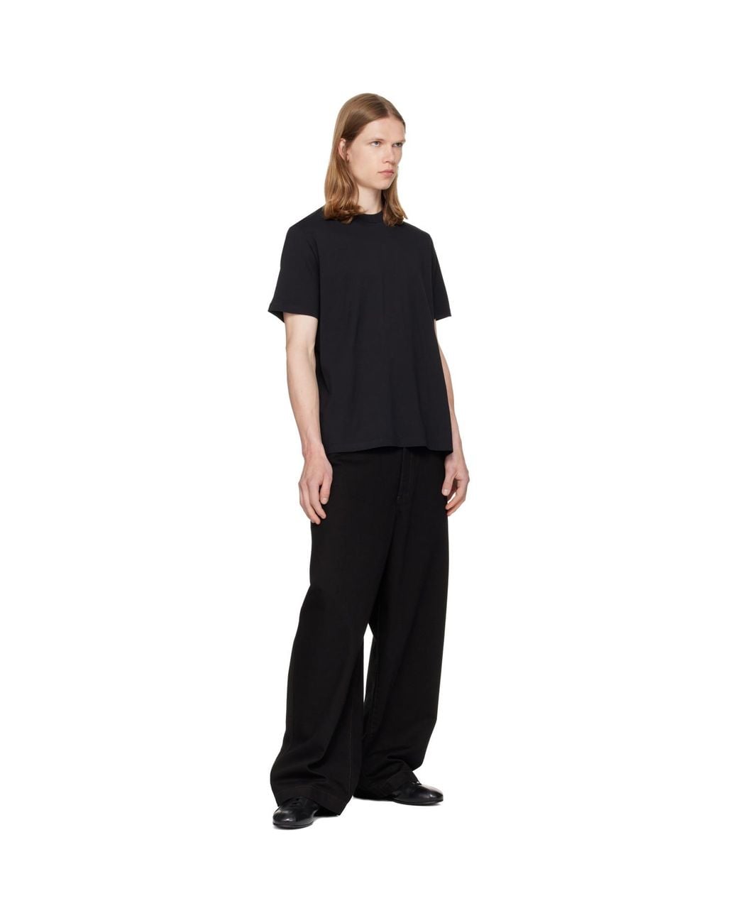 Jil Sander Black Crew-Neck T-Shirt for men