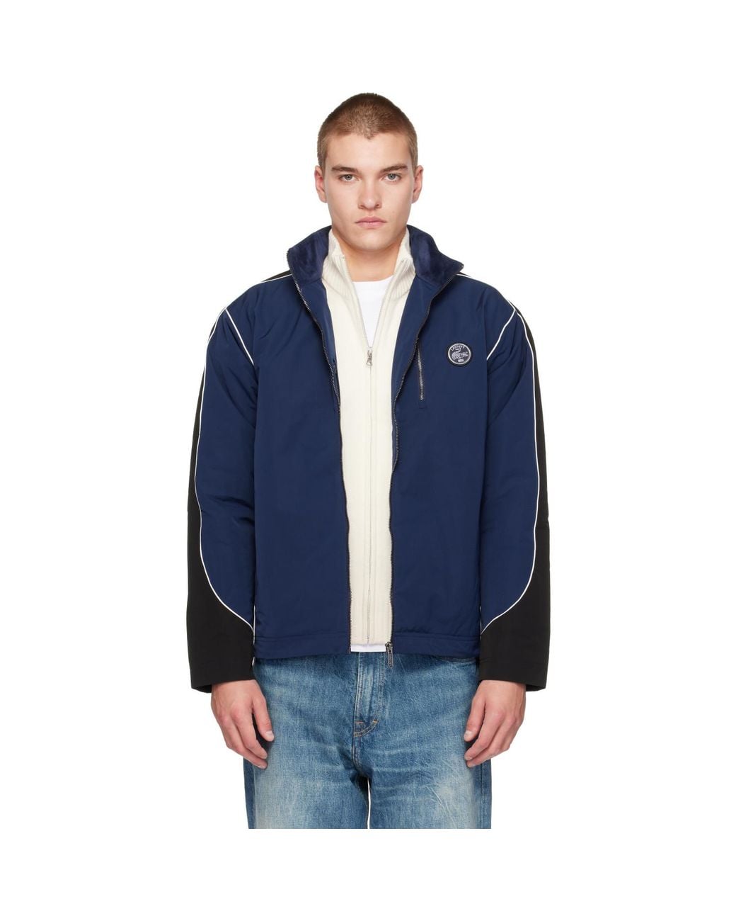 Lacoste Blue Padded Track Jacket for men