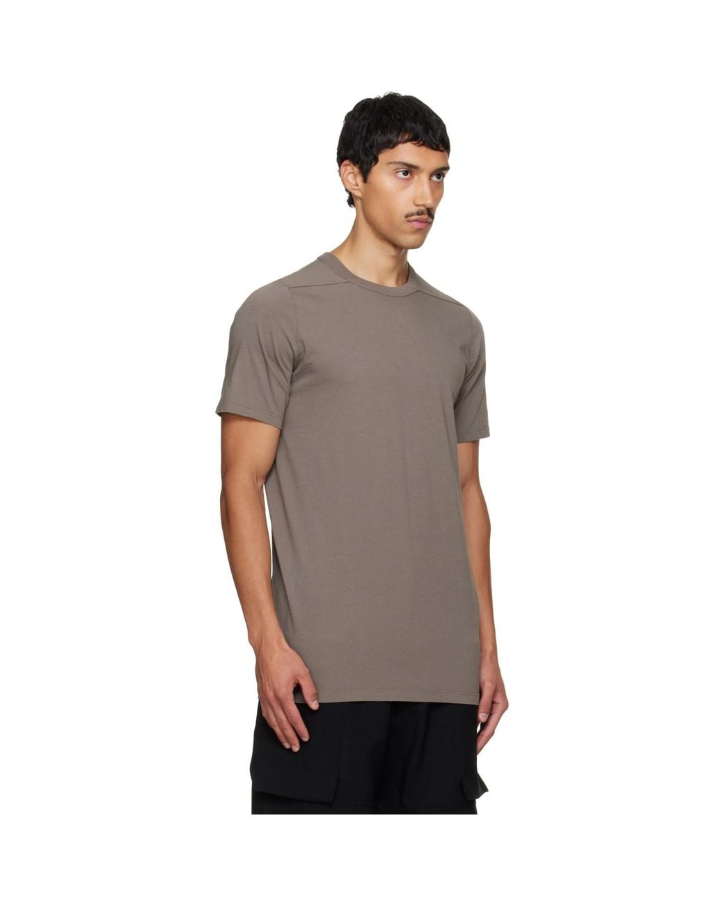 Rick Owens Gray Tower Level T-Shirt for men