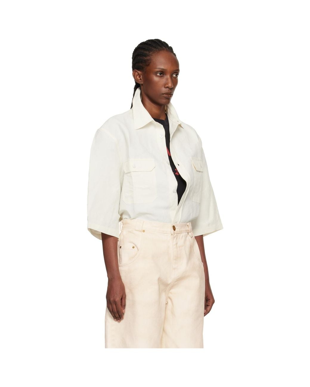 Willy Chavarria Natural Off- Corcoran Shirt
