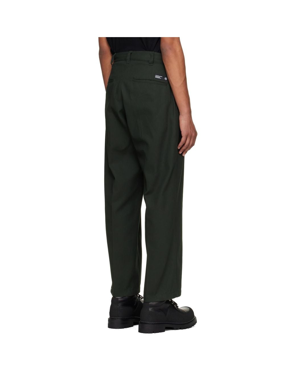 Neighborhood Black Wide Work Trousers for men
