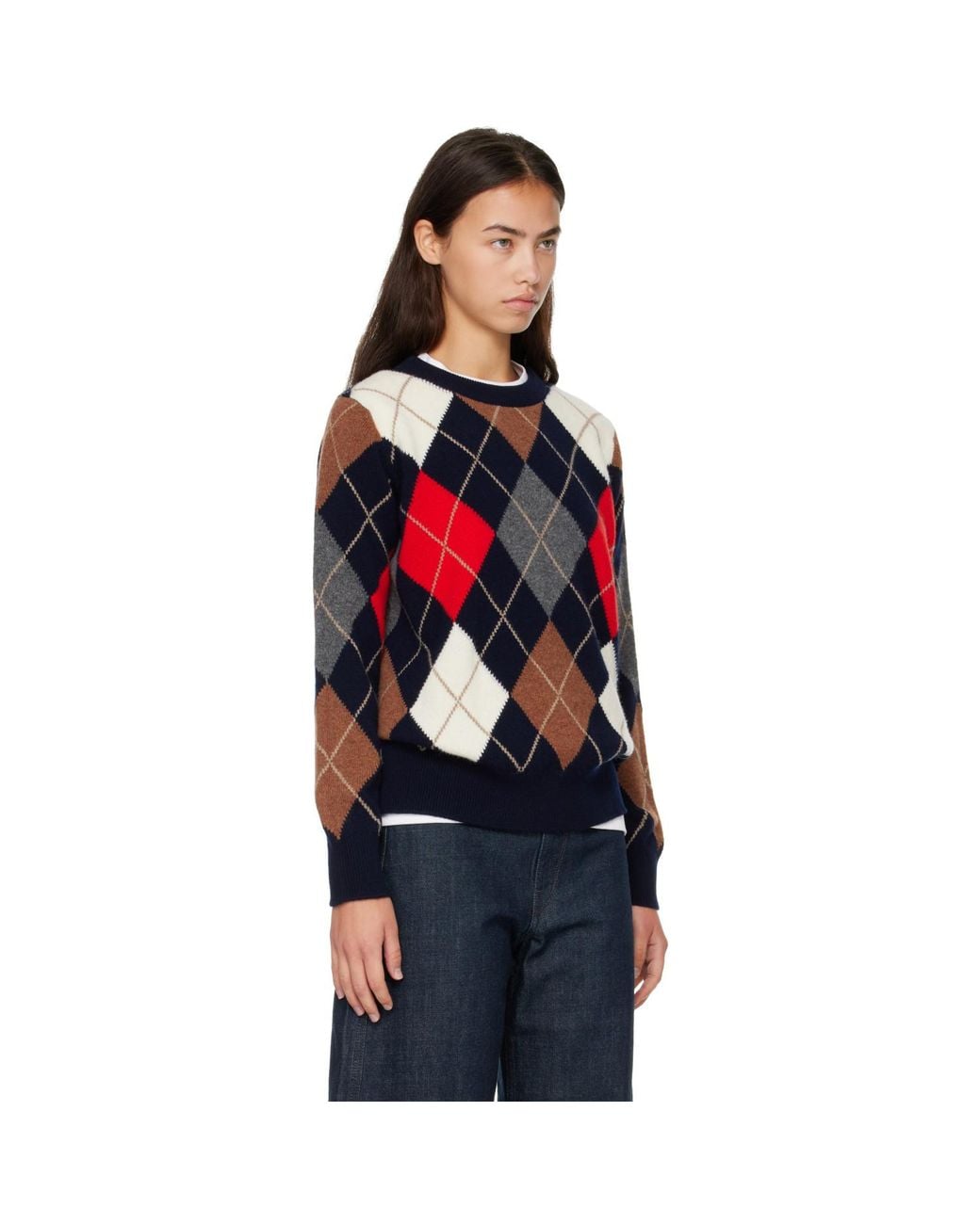 &Daughter Red Ava Crewneck Sweater