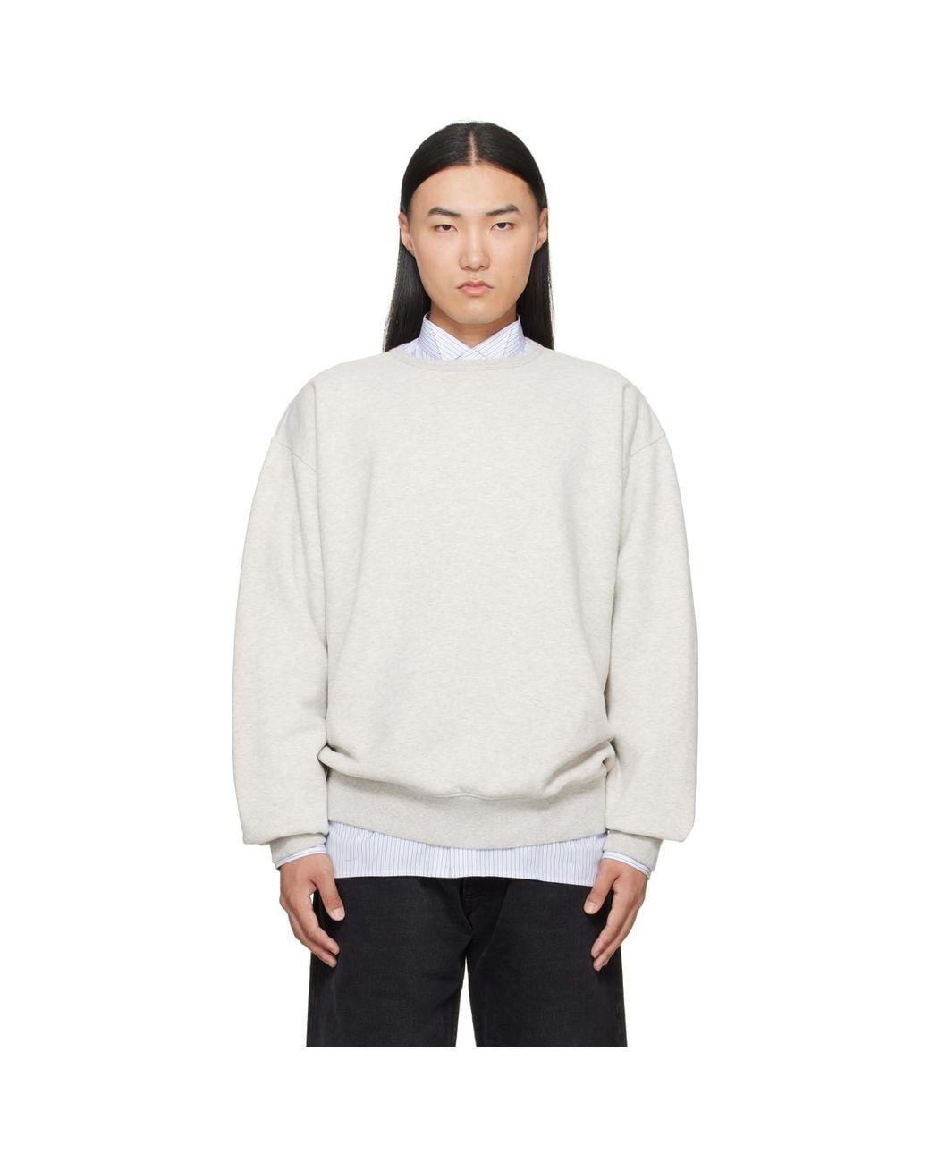 Maison Margiela White 4-Stitch Sweatshirt for men