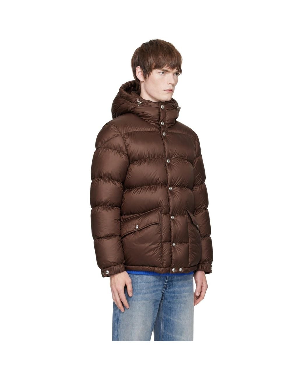 Moncler Brown Orelith Short Down Jacket for men