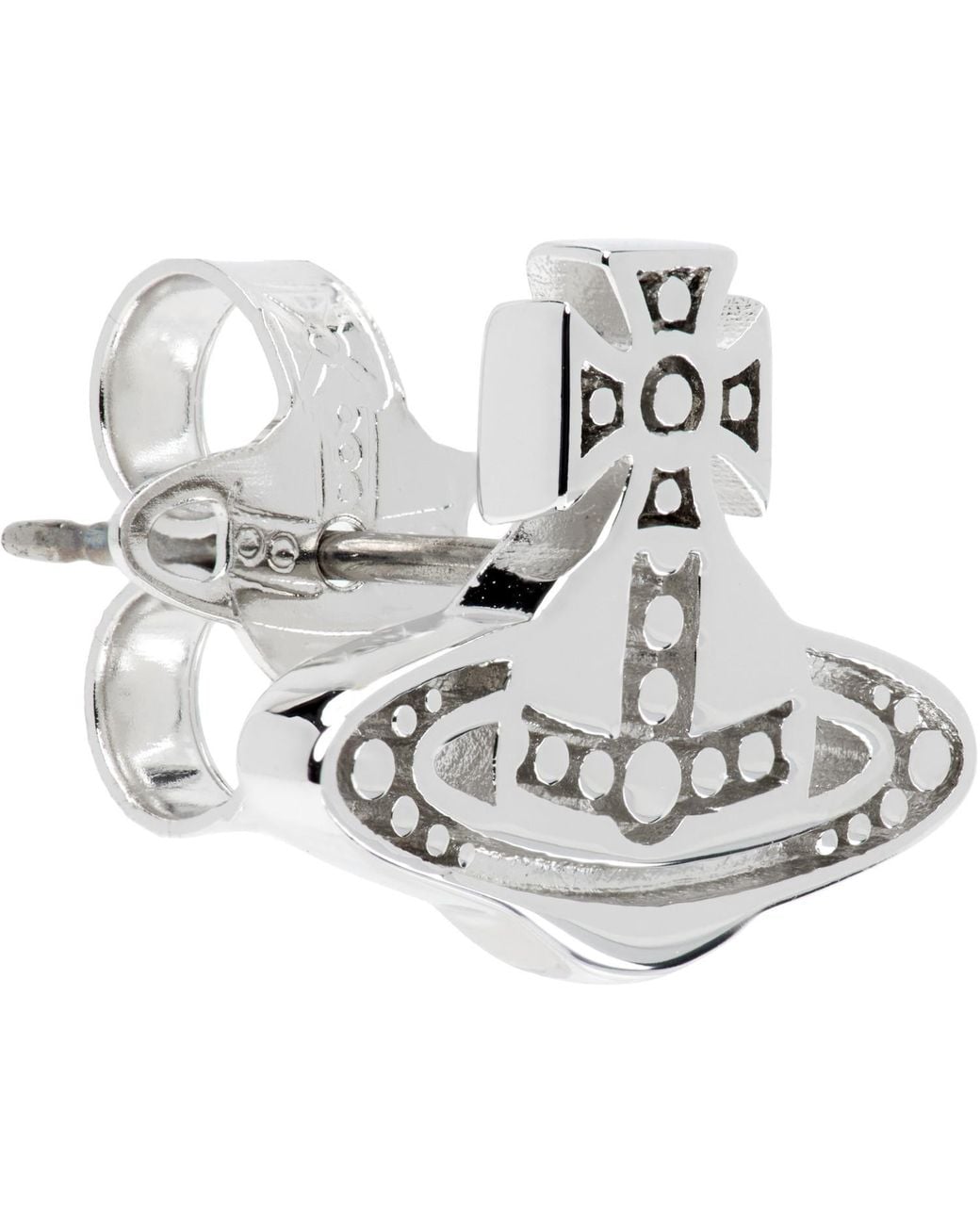 Vivienne Westwood Metallic Marinetta Stud Single Earring for men