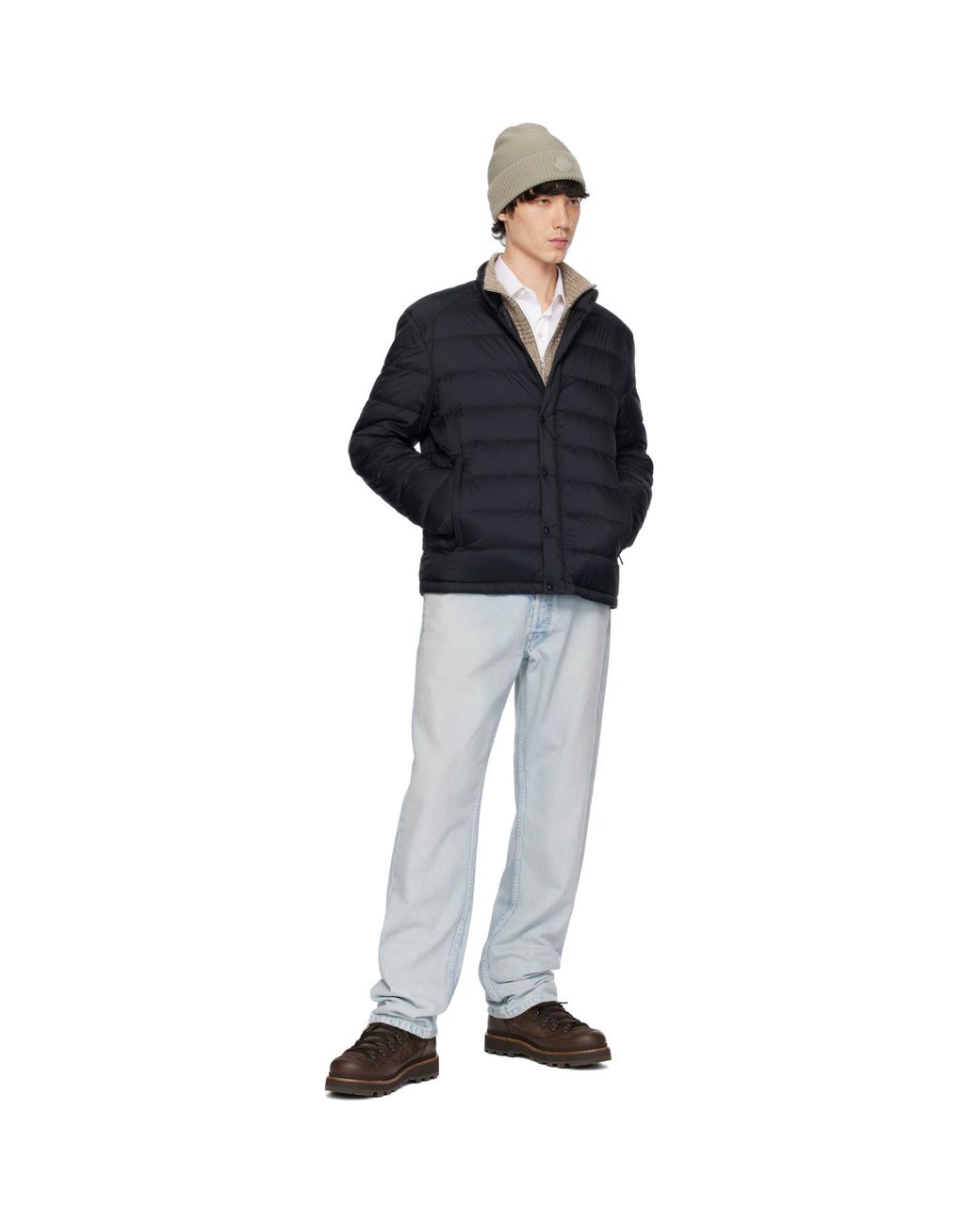 Moncler Black Selves Short Down Jacket for men