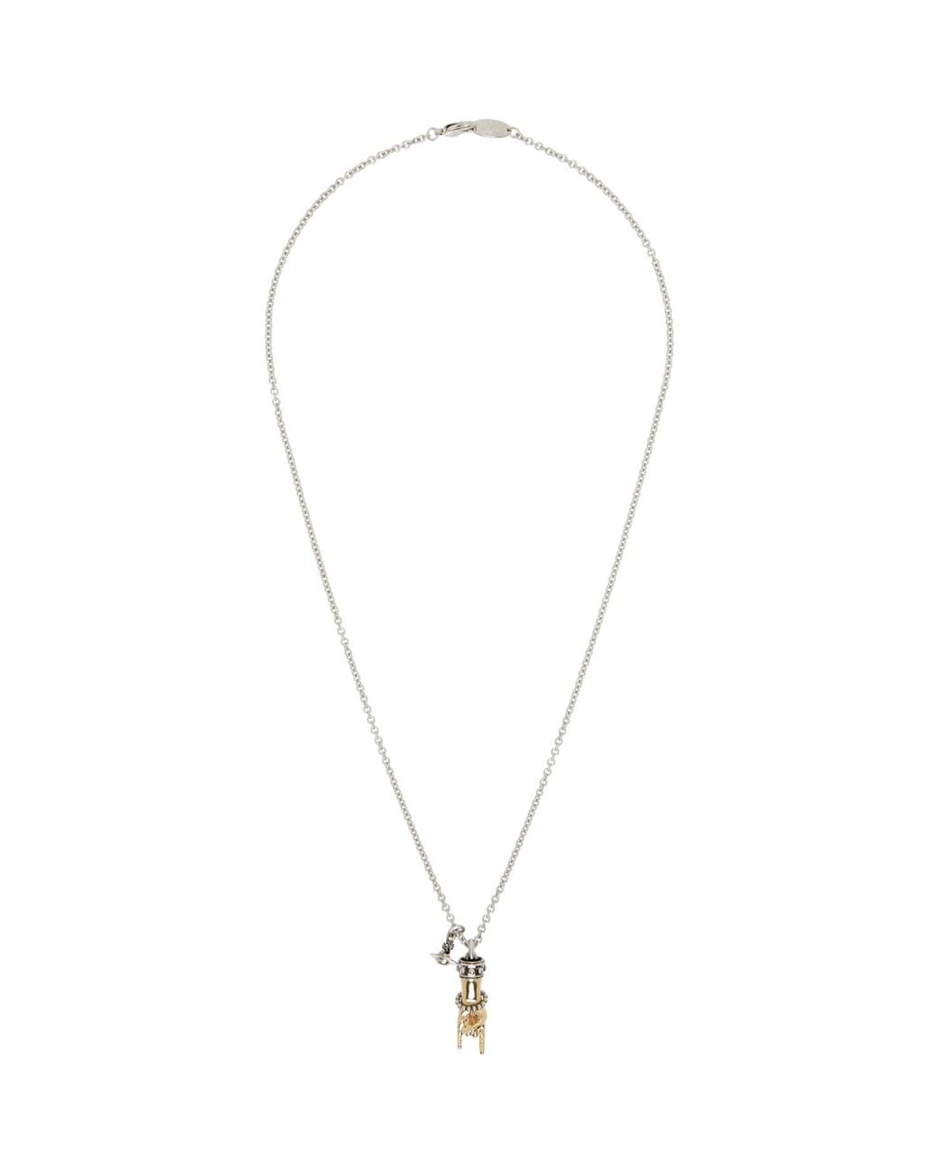 Vivienne Westwood Metallic Anatoly Pendant Necklace for men