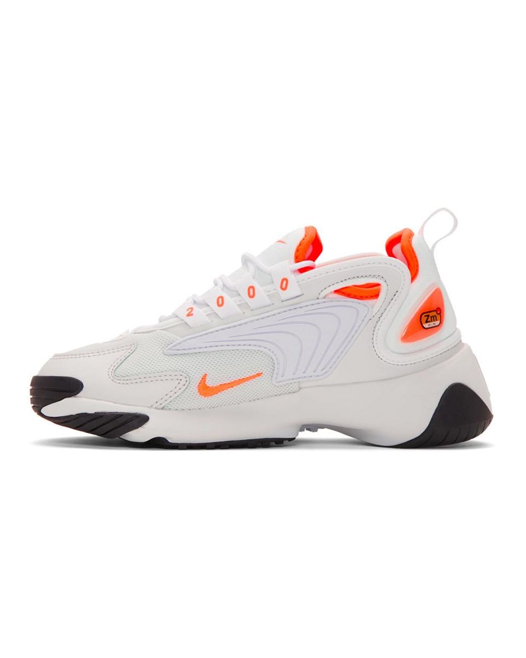 Nike Leather Off-white And Orange Zoom 2k Sneakers | Lyst