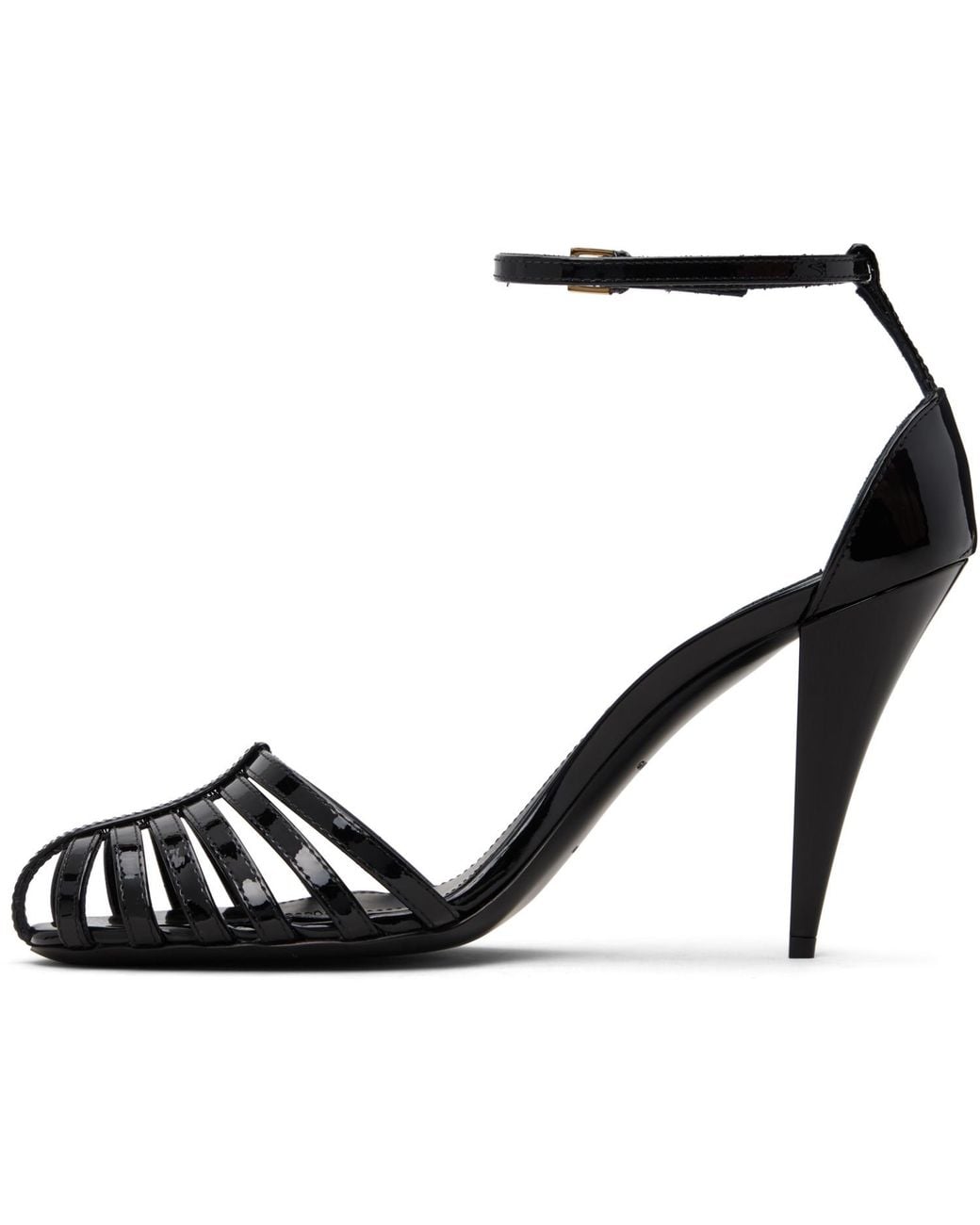 Givenchy Black Cage Heeled Sandals