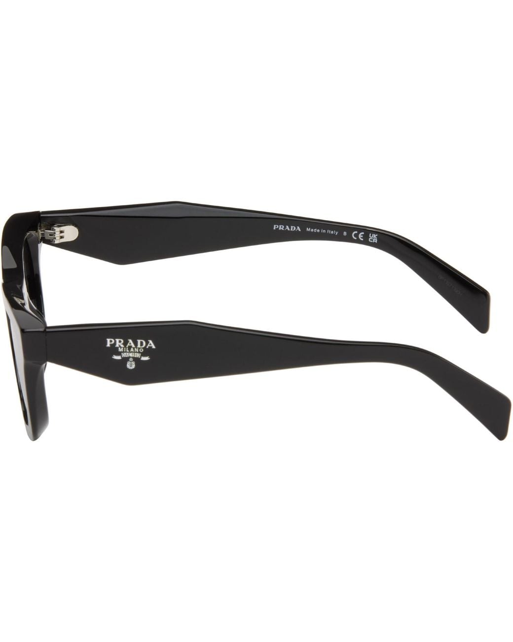Prada Black Rectangle Sunglasses