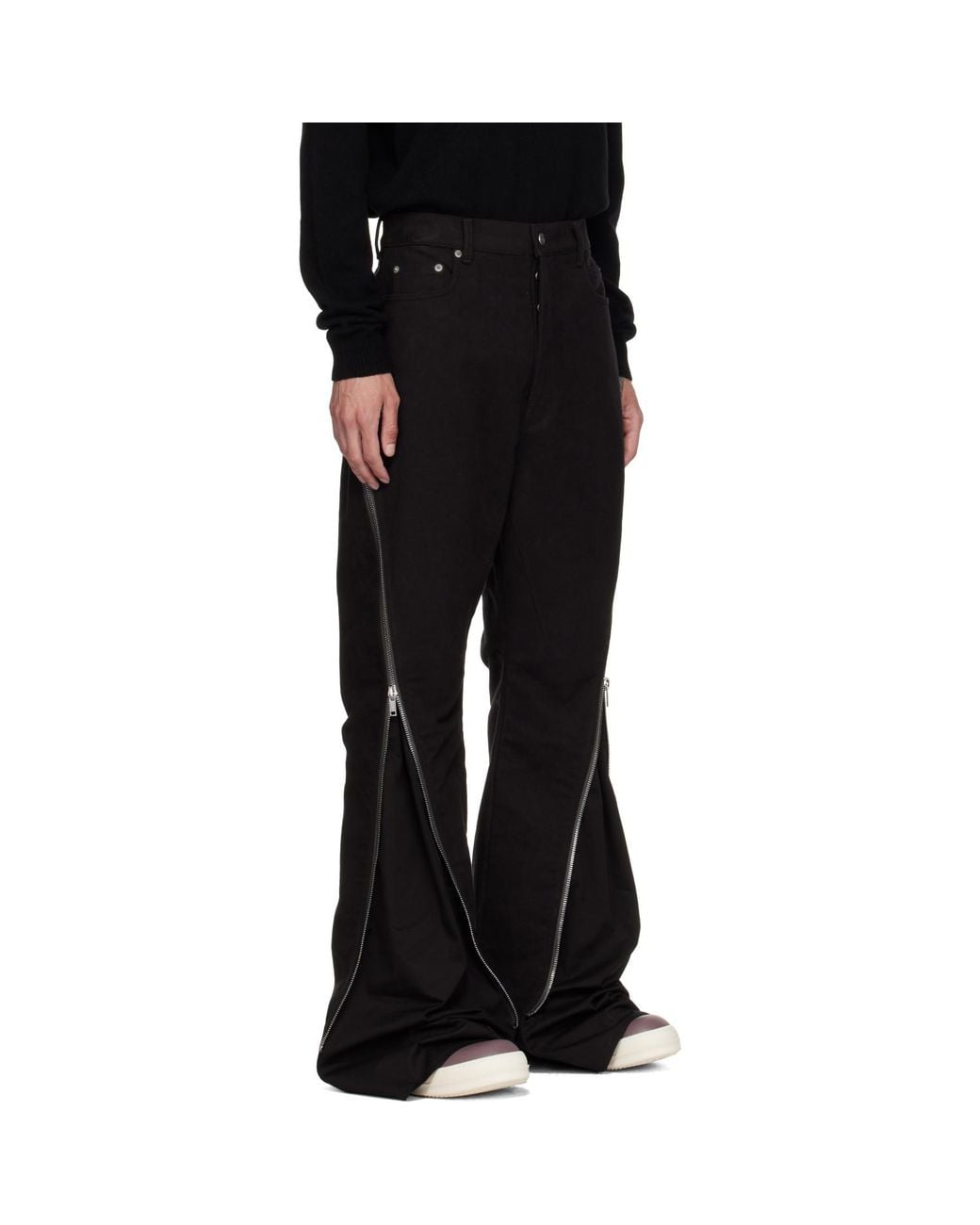 Rick Owens Black Tower Bolan Banana Trousers for men
