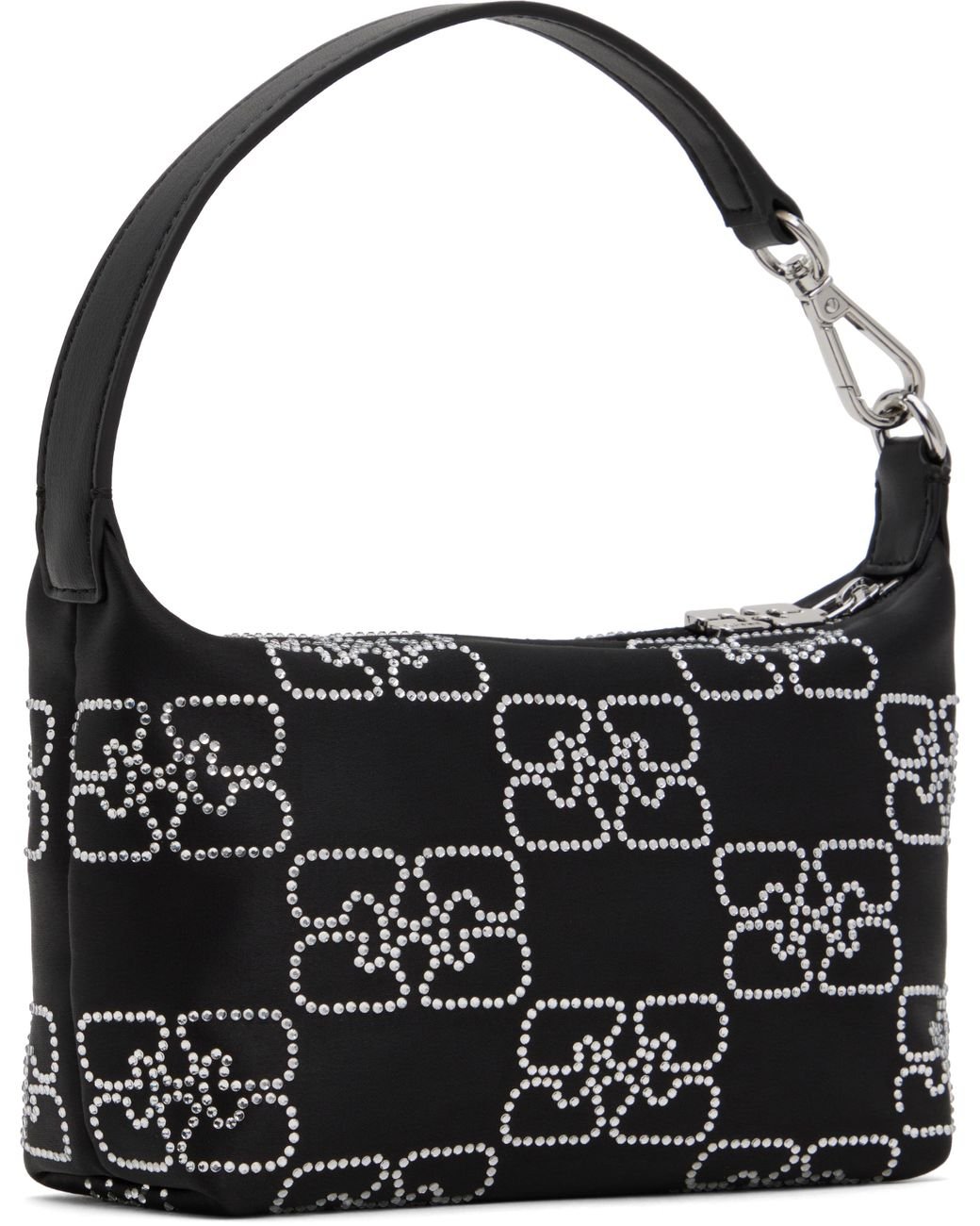 ★Ganni★ Small Butterfly Satin Sparkle Tote Bag Black A6122 Ganni Small Butterfly Satin Sparkle Bag in Black | Lyst