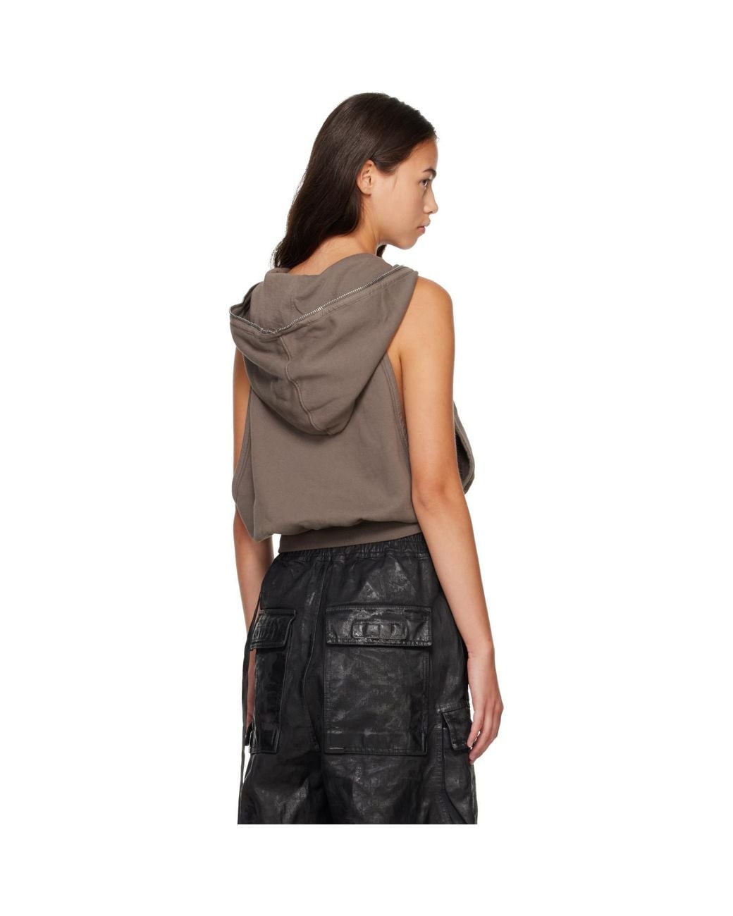 Rick Owens Black Tower Cyclops Sl Hoodie