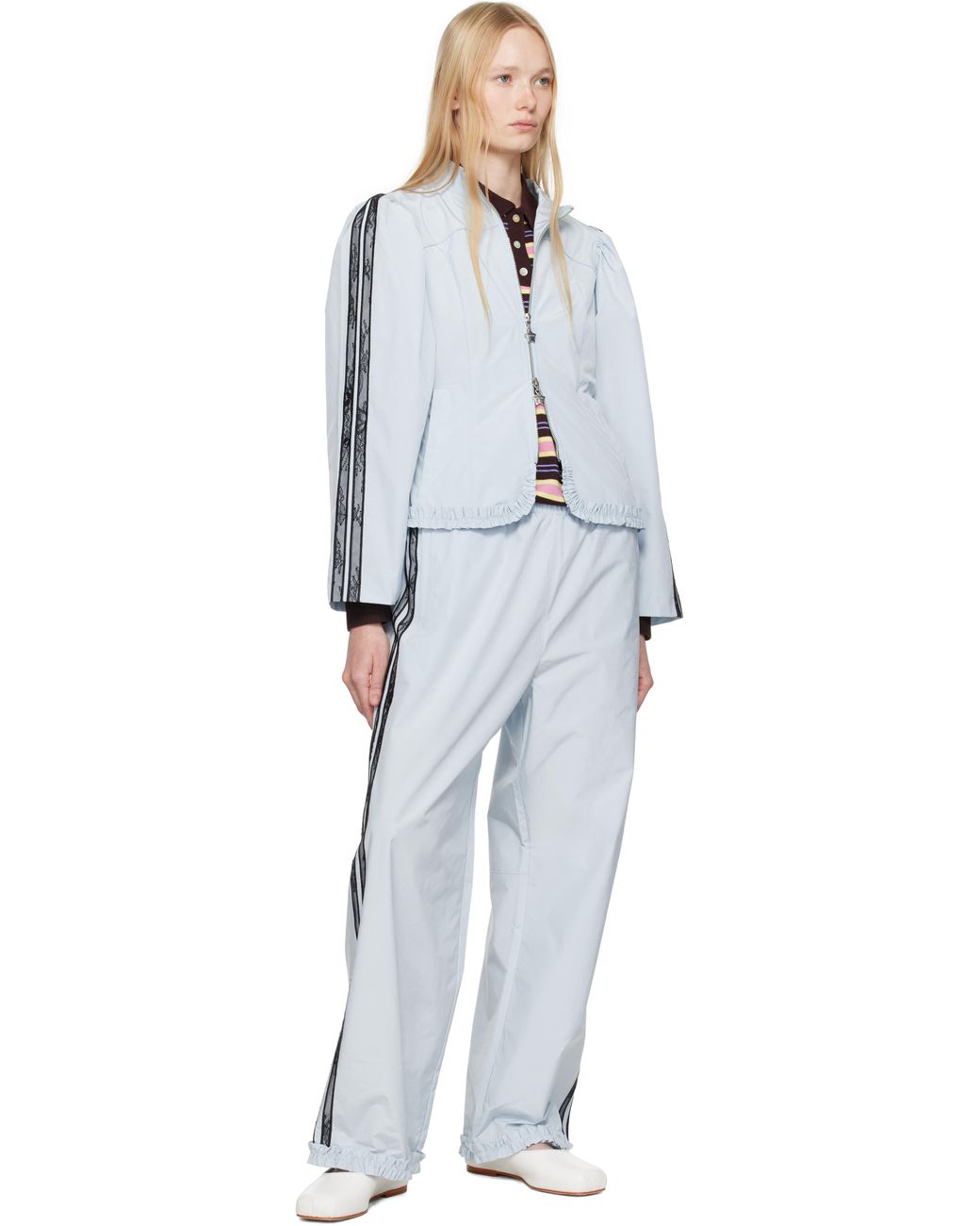 Sandy Liang White Eileen Jacket