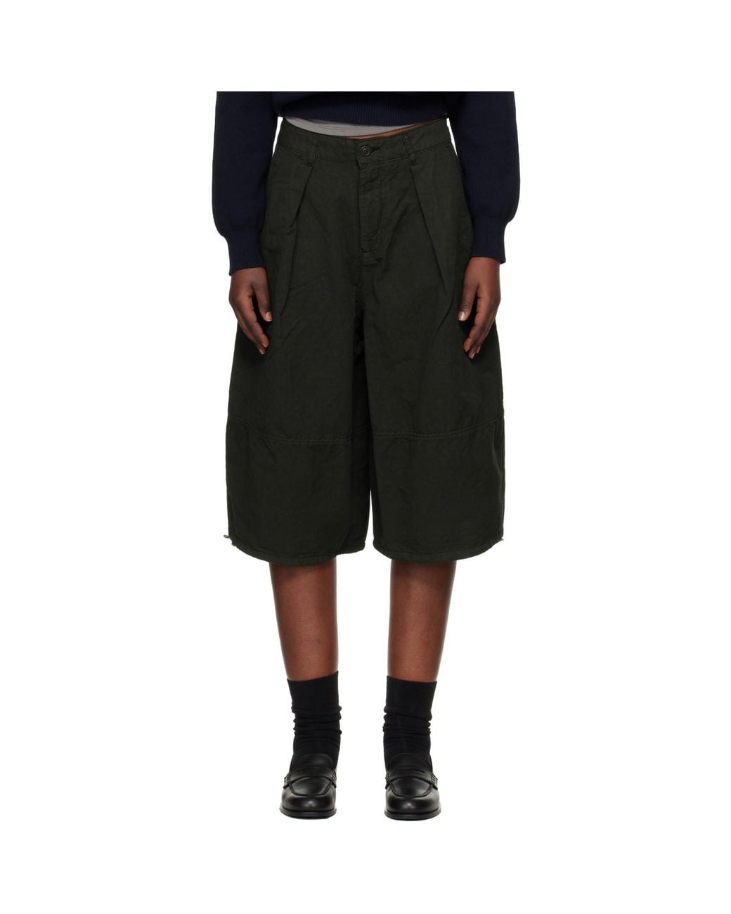 YMC Black Khaki Salba Shorts