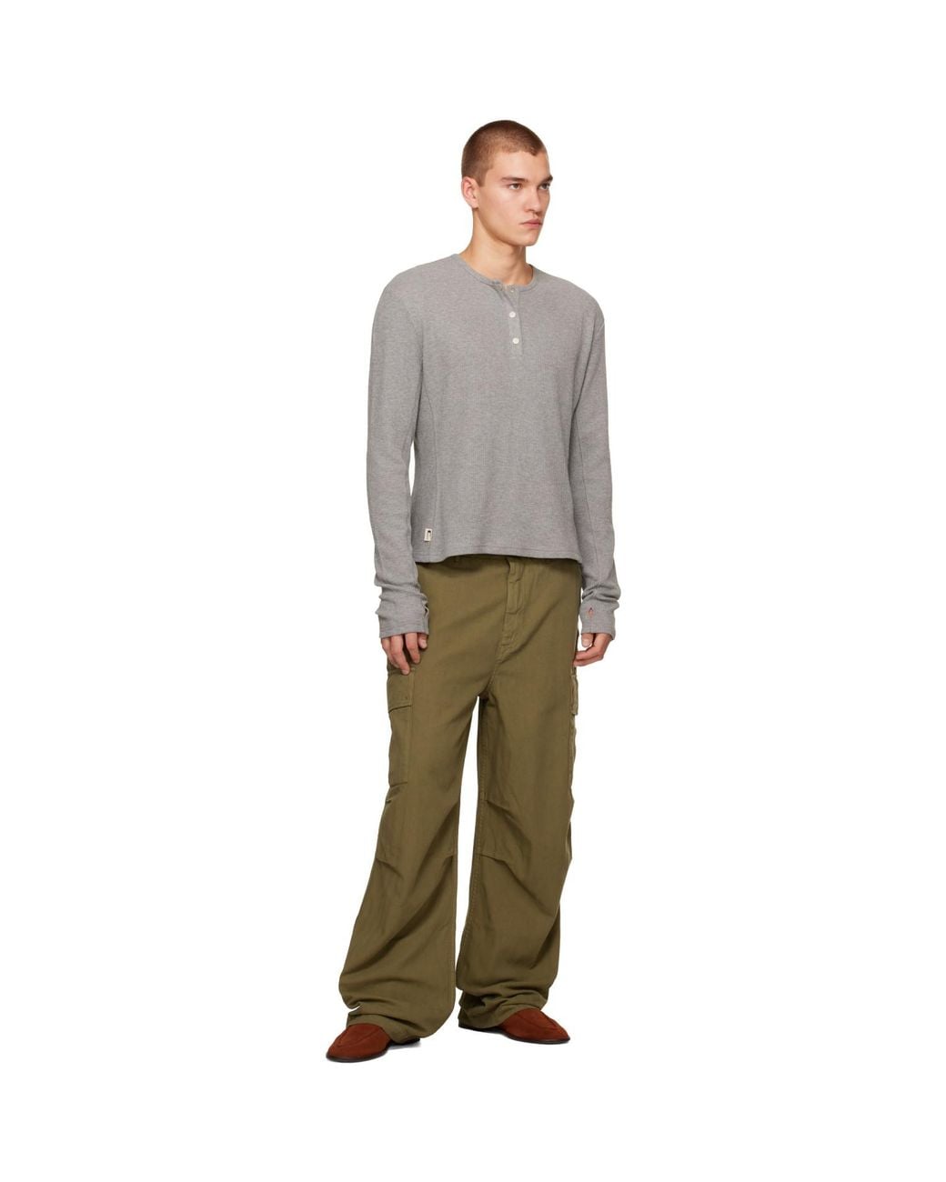 Carrera Gray Lis Long-Sleeve Henley for men