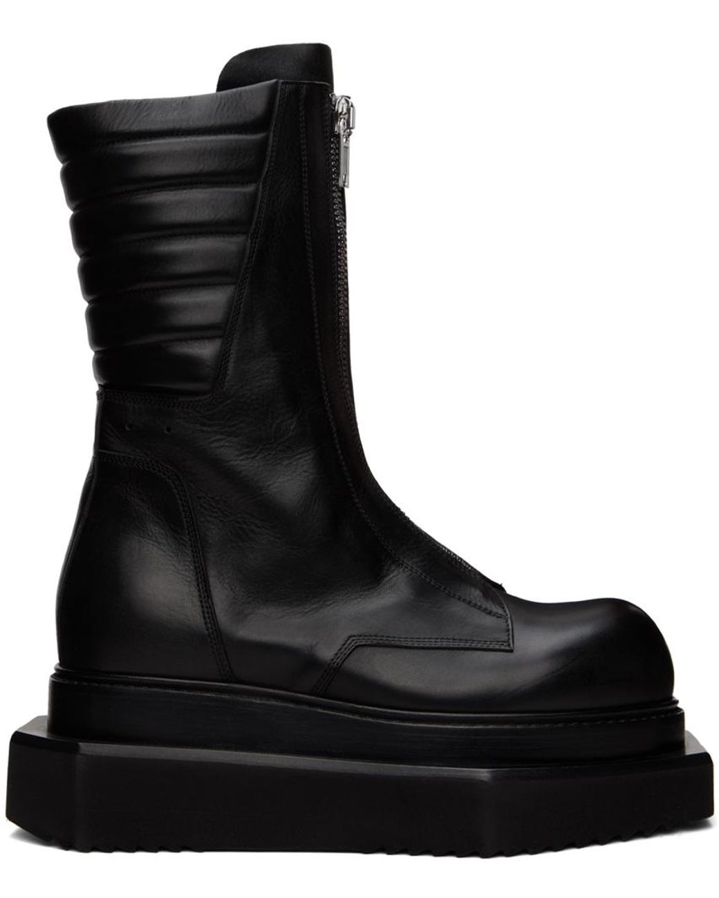 Rick Owens Moto Cyclops Boots in Black for Men | Lyst UK