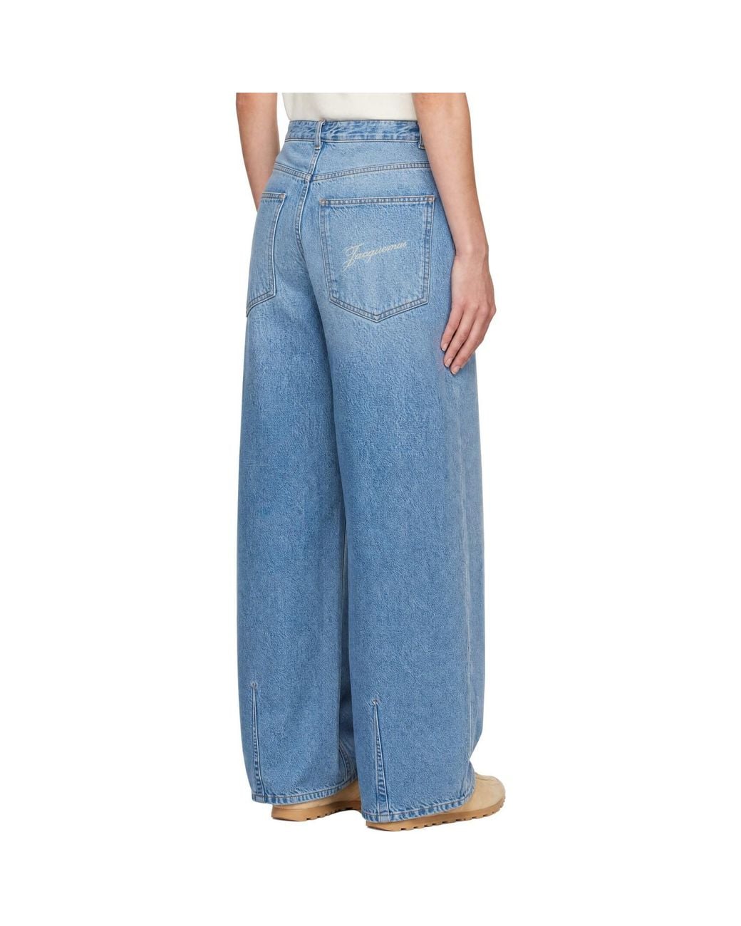 Jacquemus Blue 'The Ovalo De-Nîmes Denim' Jeans