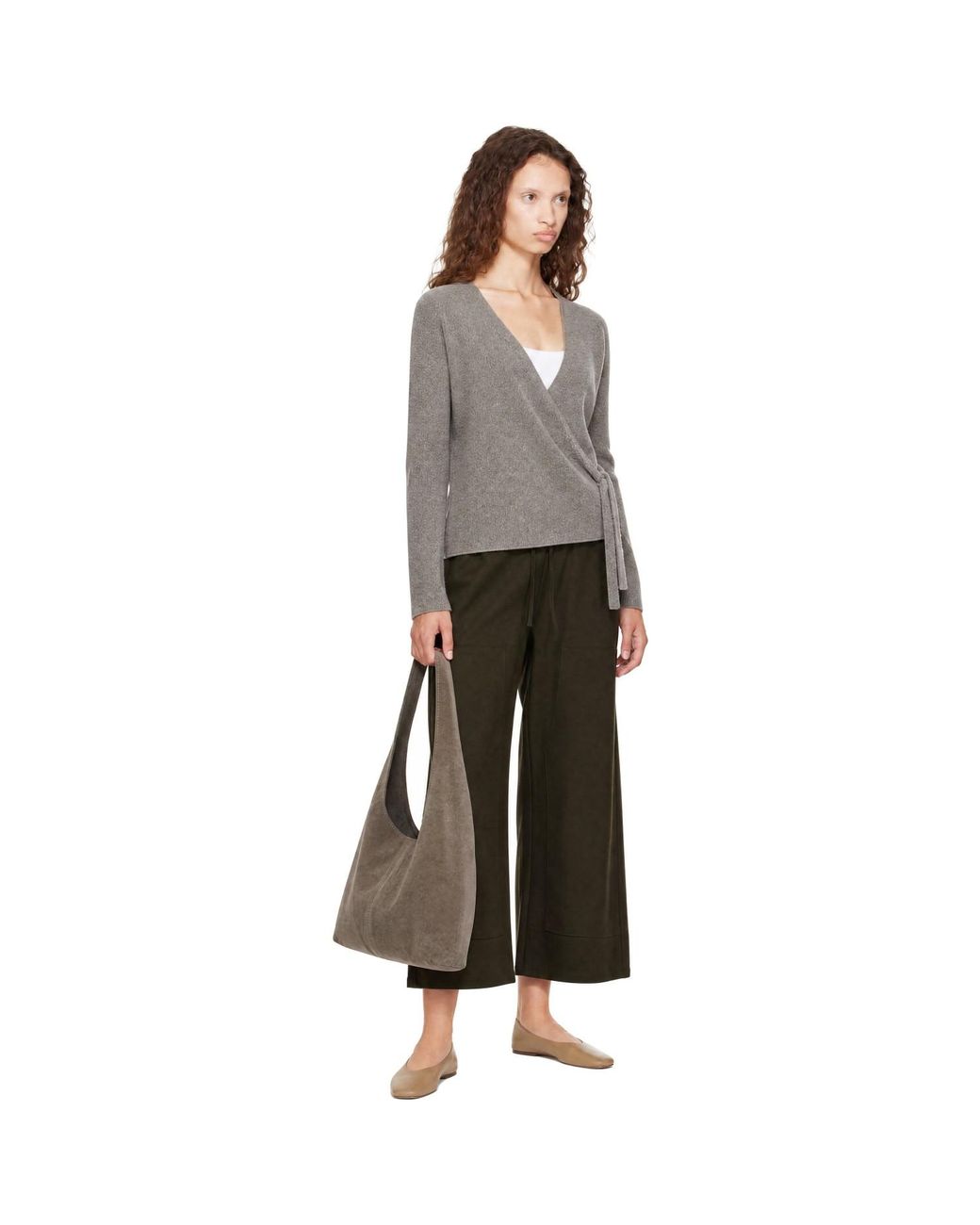 Leset Black Khaki Jane Carpenter Trousers