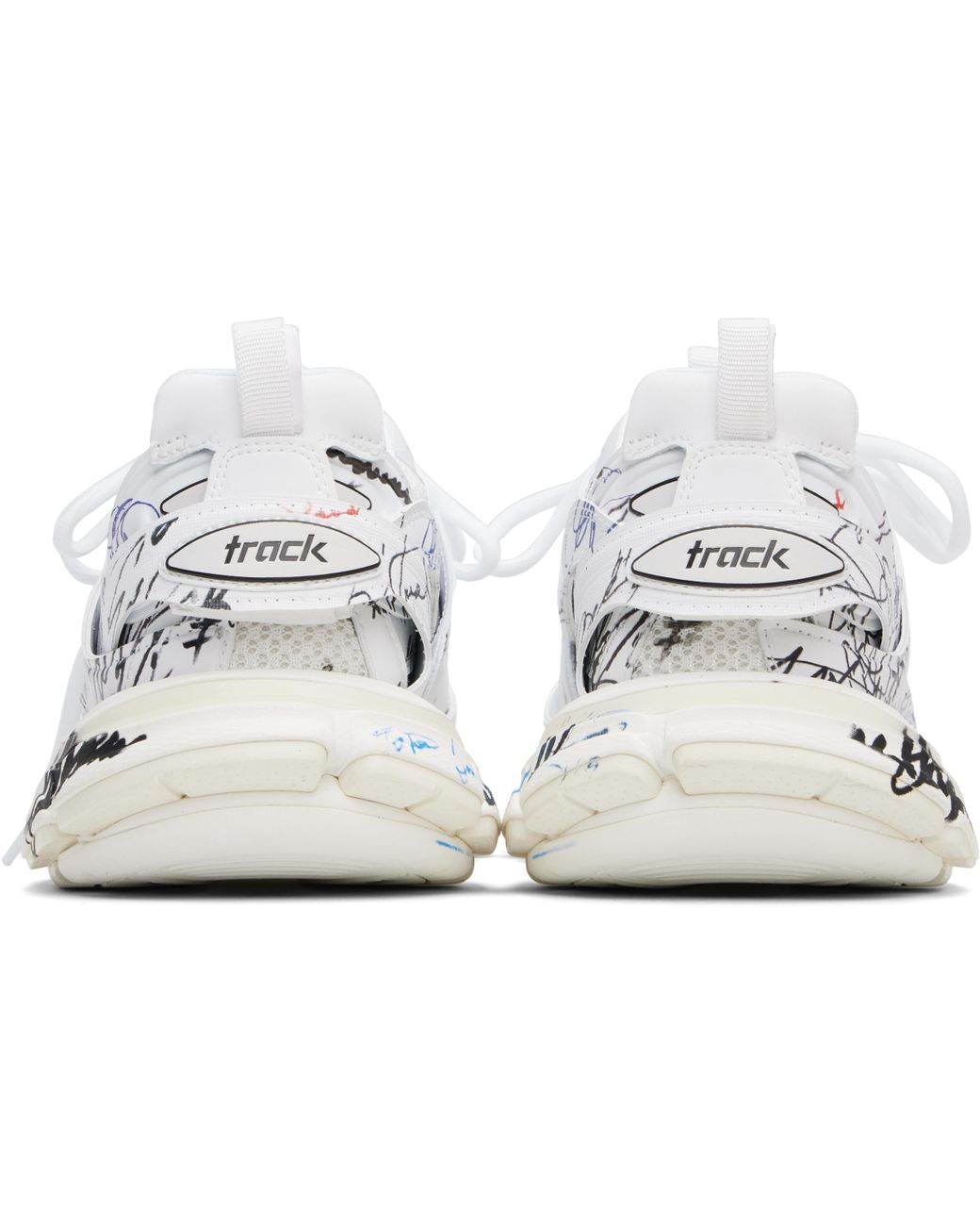 メンズ Balenciaga ホワイト Track Autographe スニーカー