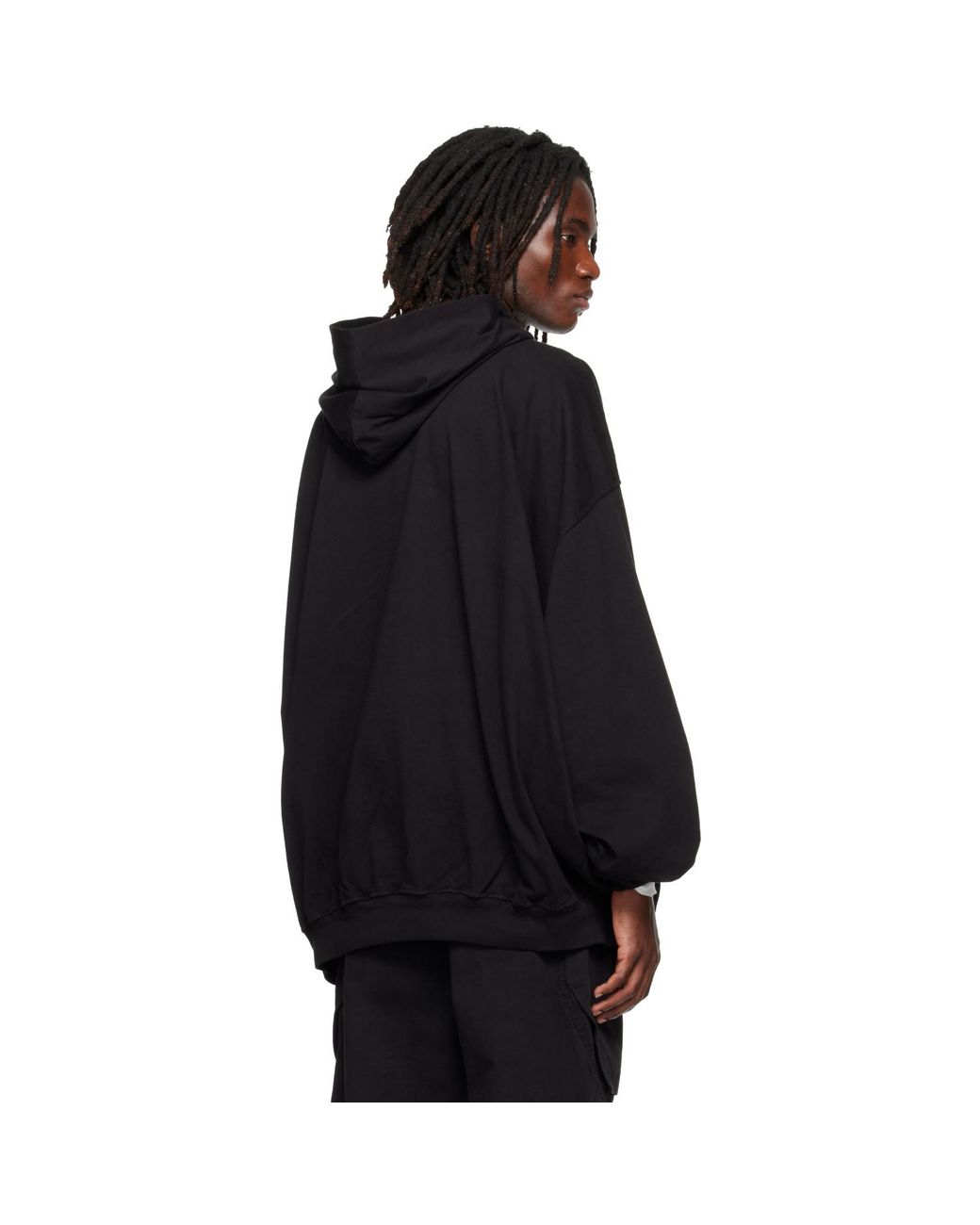 Rick Owens Black Tower Hun Hoodie for men
