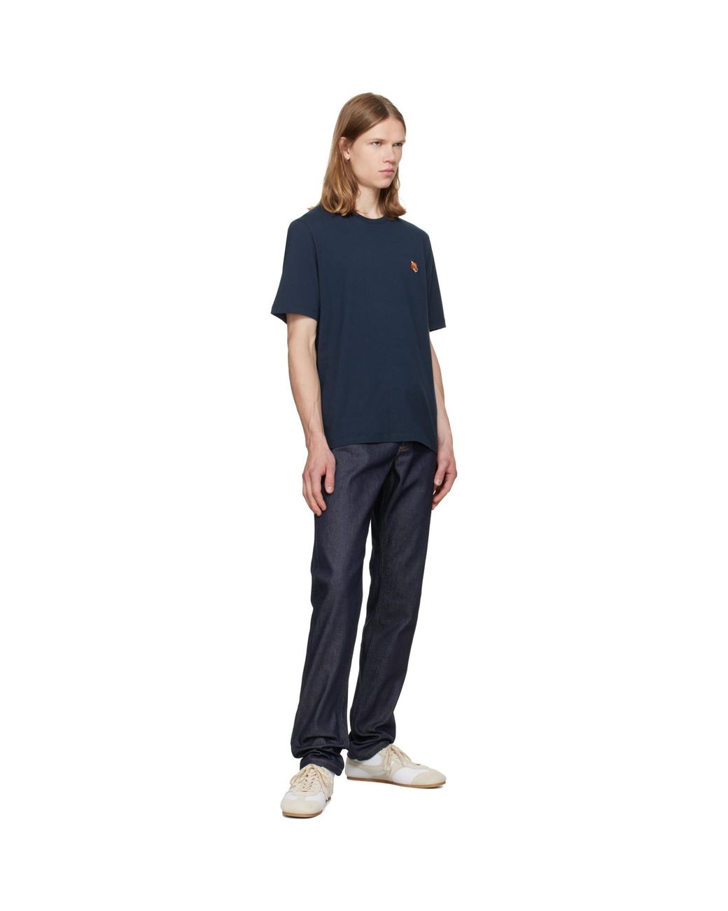 Maison Kitsuné Blue Fox Head Regular T-Shirt for men