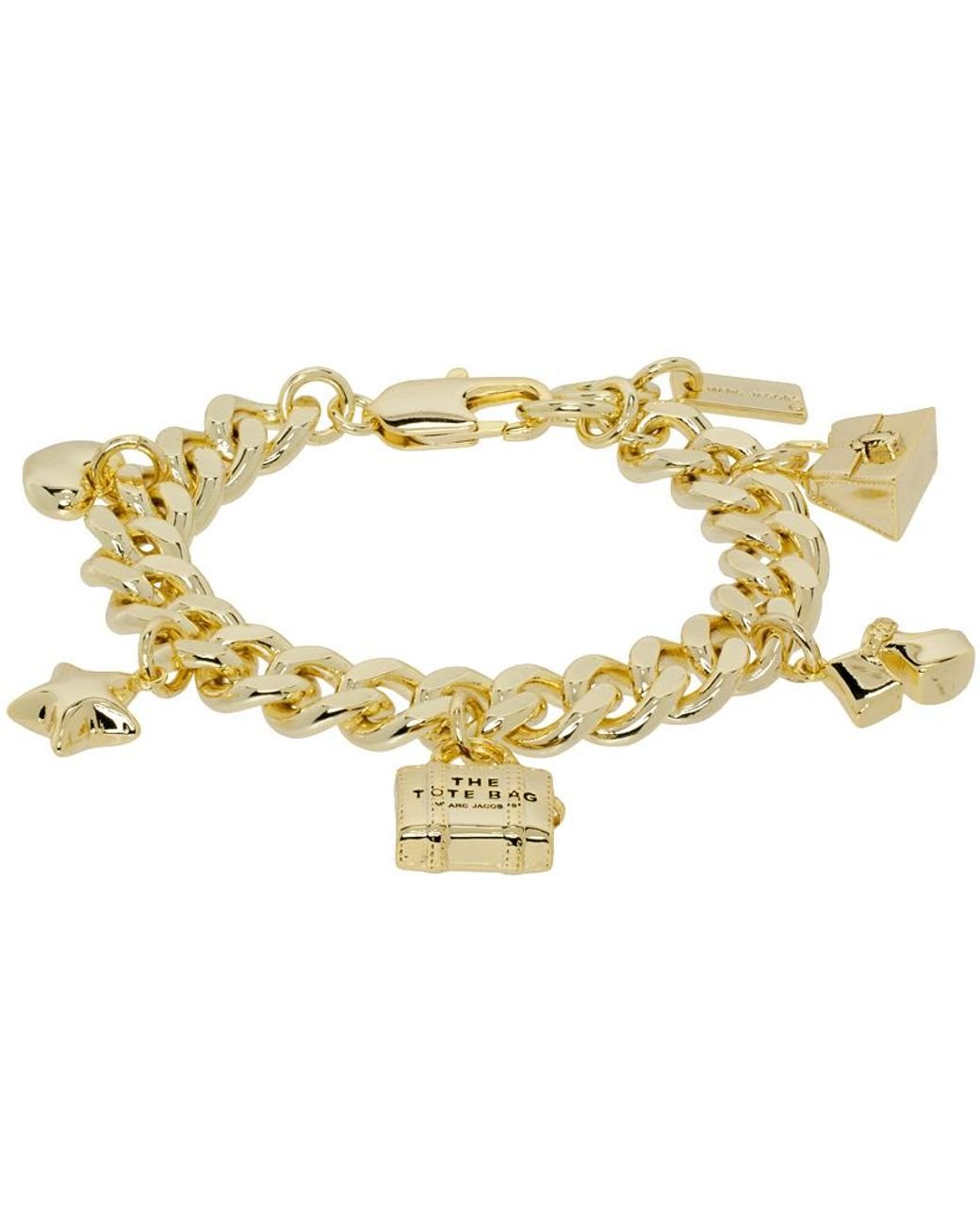 Marc Jacobs Gold the Mini Icon Charm Bracelet in Metallic Lyst UK