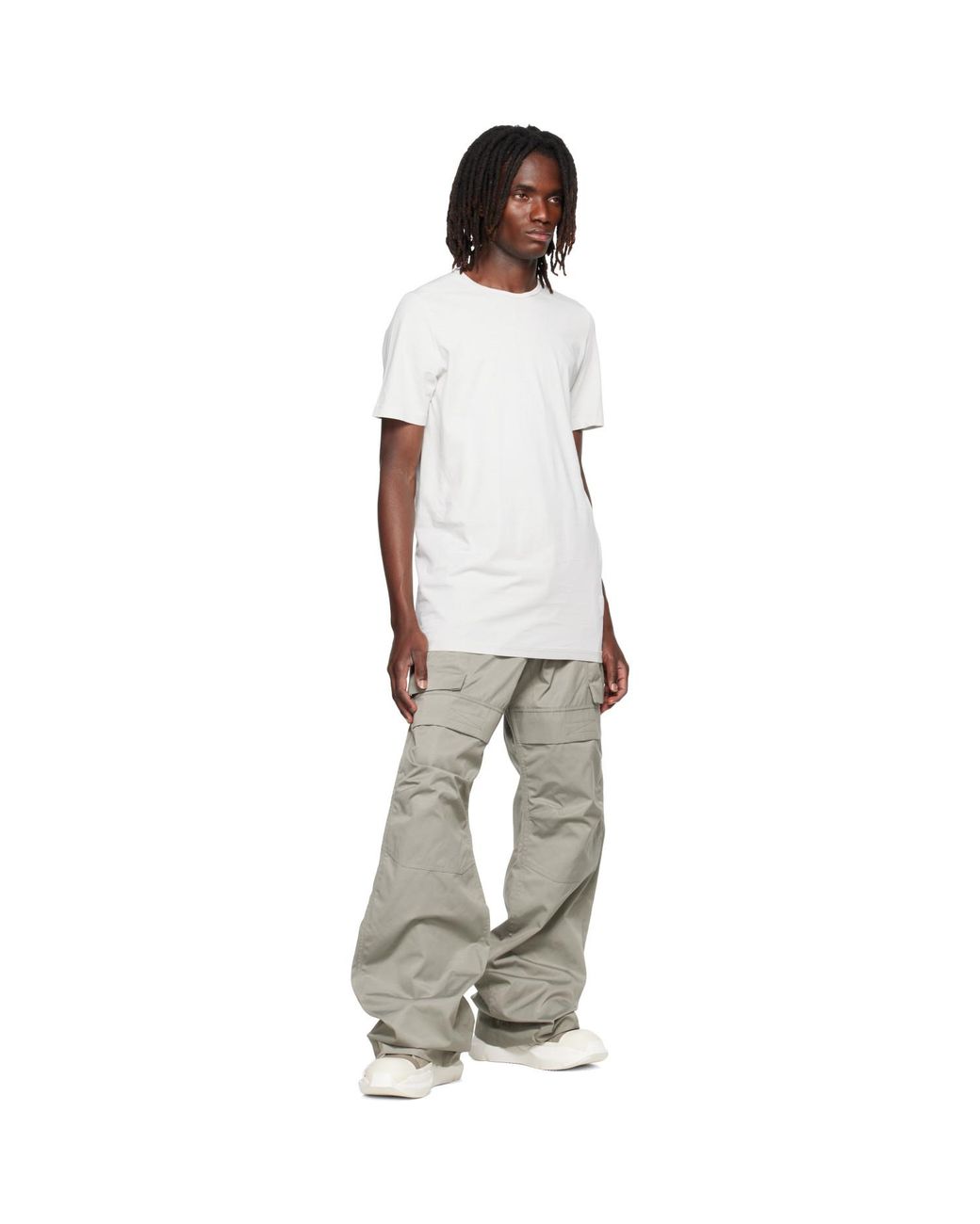 Rick Owens White Off- Tower Level T-Shirt for men