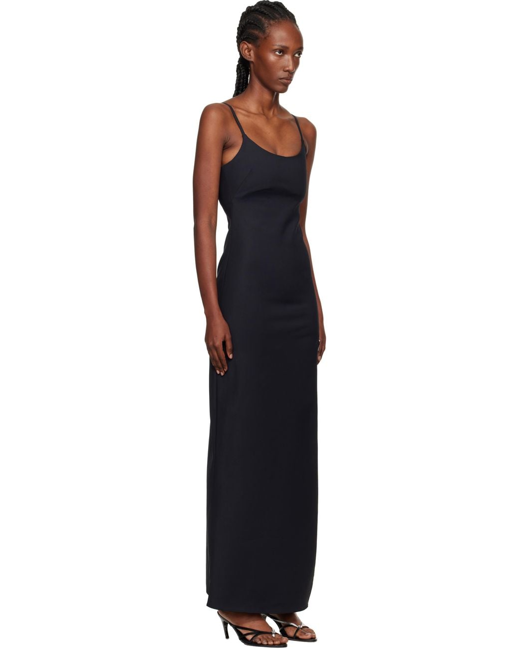 Coperni Garter Belt Maxi Dress in Black