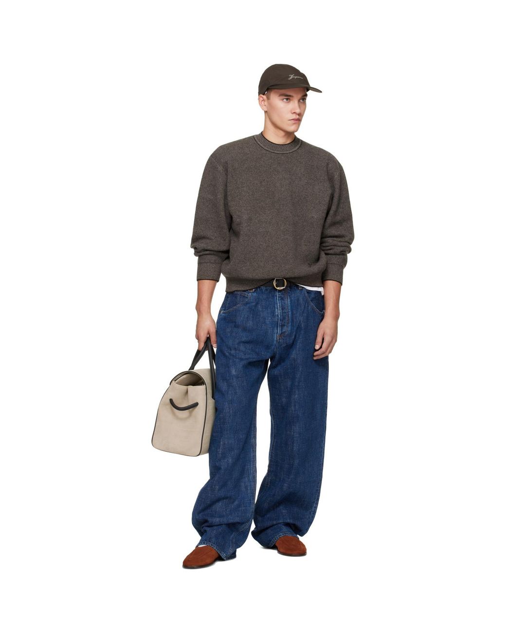 Jacquemus Gray Taupe 'La Maille Pelota' Sweater for men