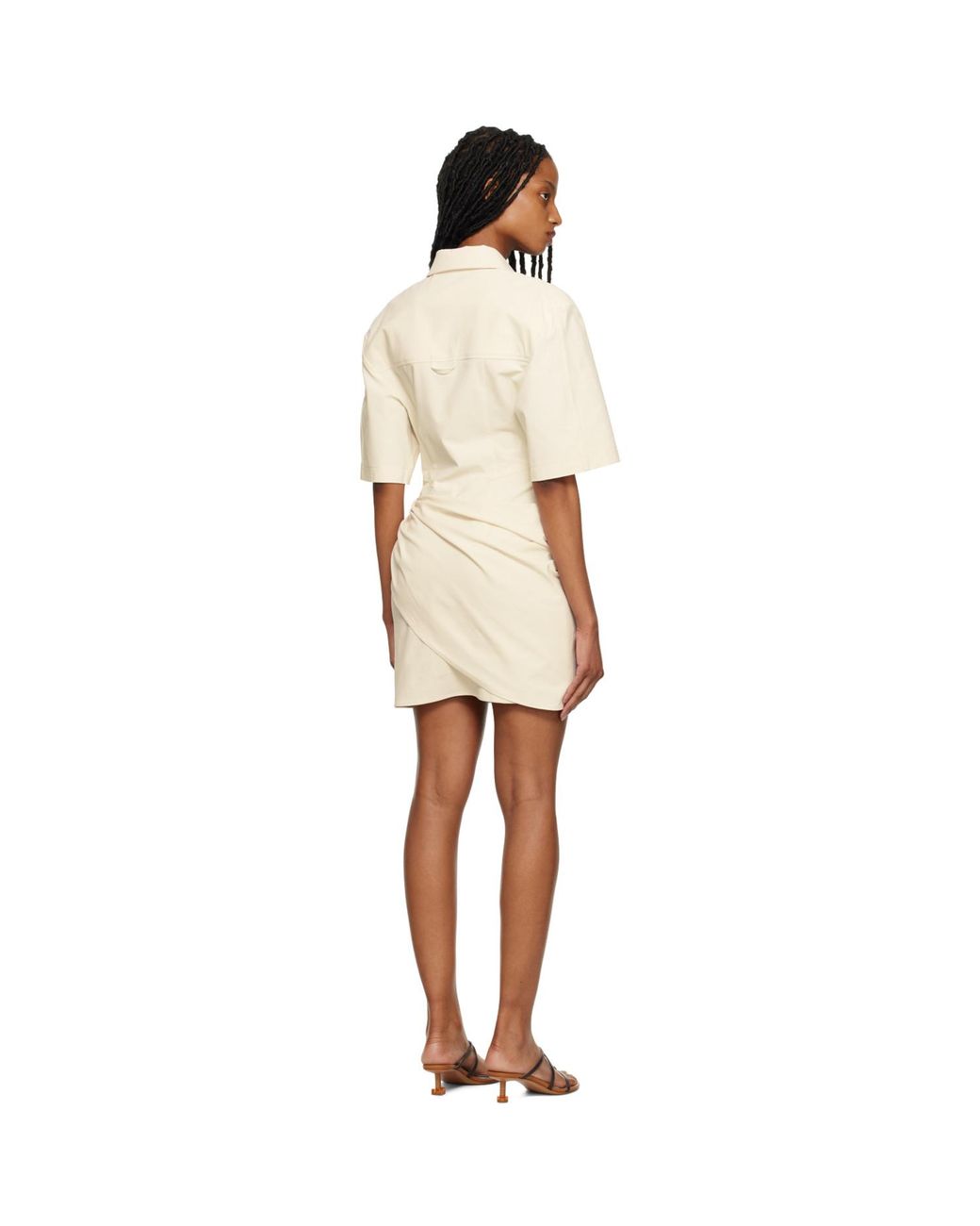 Jacquemus Black Off- Le Raphia 'La Robe Camisa' Minidress