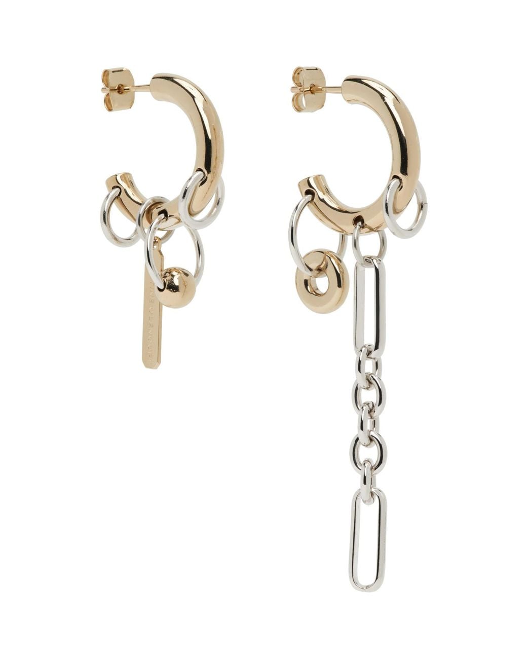 Justine Clenquet Metallic Iris Earrings