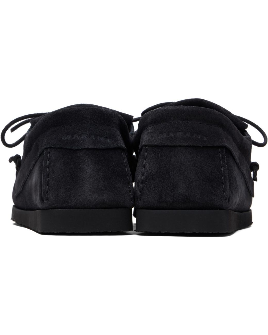 Isabel Marant Black Suede Fenlis Loafers for men