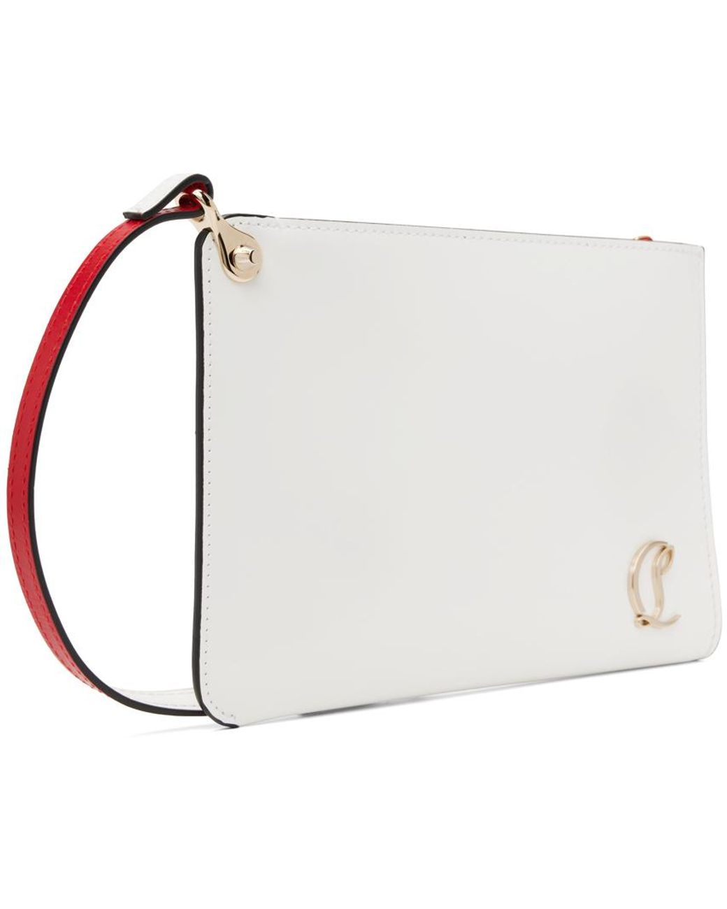 Christian Louboutin White Logo Pouch | Lyst Canada