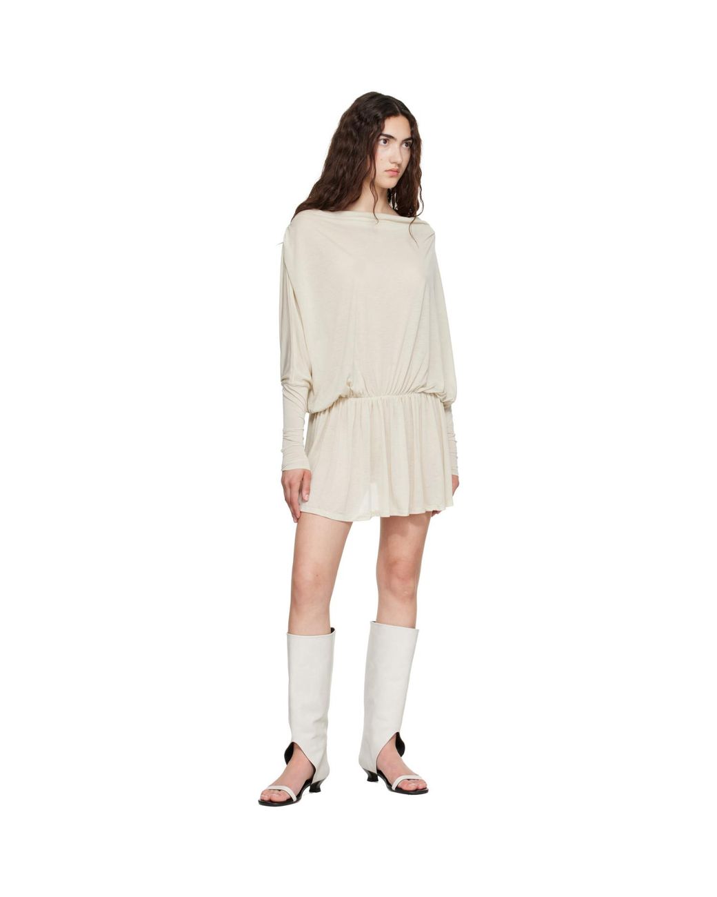 Belle Anna White Alder Minidress